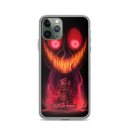 Hazbin Hotel Alastor Grin Merch | Radio Demon Sinister Smile Print or Sticker | Unique Alastor Fan Gift, Clear Case for iPhone® iPhone 11 Pro - Phone Acessories
