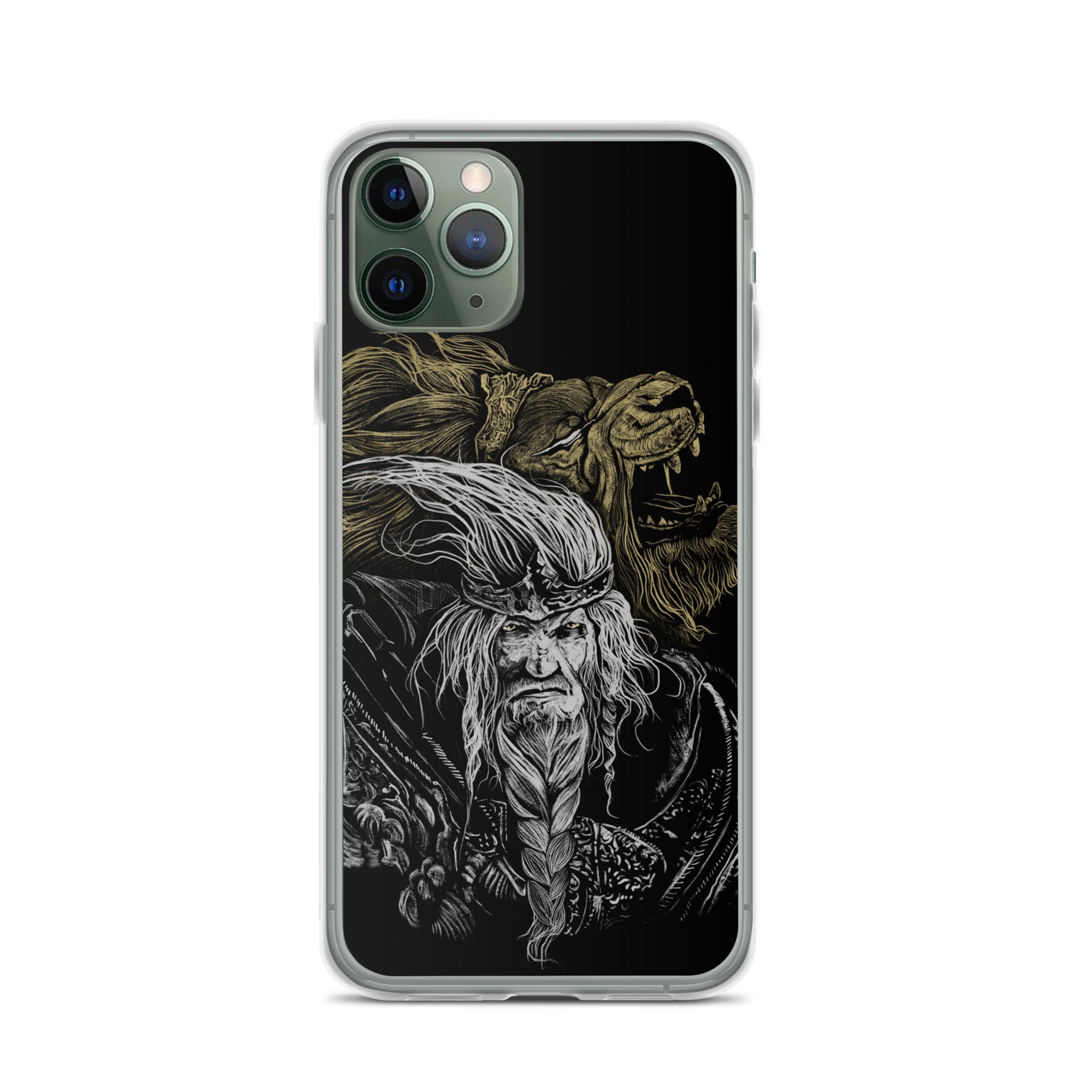 Godfrey First Elden Lord Elden Ring Fan Art – Dark Fantasy Serosh Artwork, Clear Case for iPhone® iPhone 11 Pro -