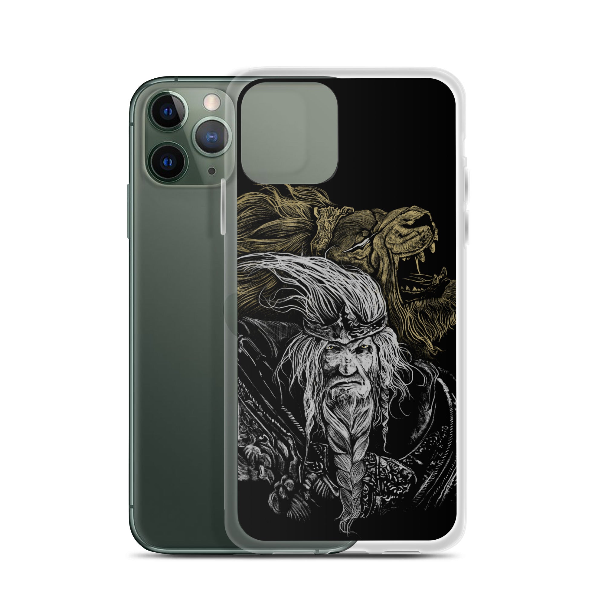 Godfrey First Elden Lord Elden Ring Fan Art – Dark Fantasy Serosh Artwork, Clear Case for iPhone® -