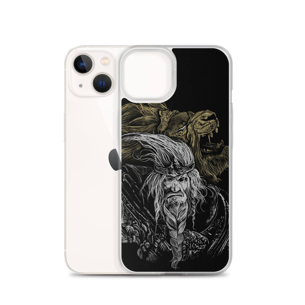 Godfrey First Elden Lord Elden Ring Fan Art – Dark Fantasy Serosh Artwork, Clear Case for iPhone® -