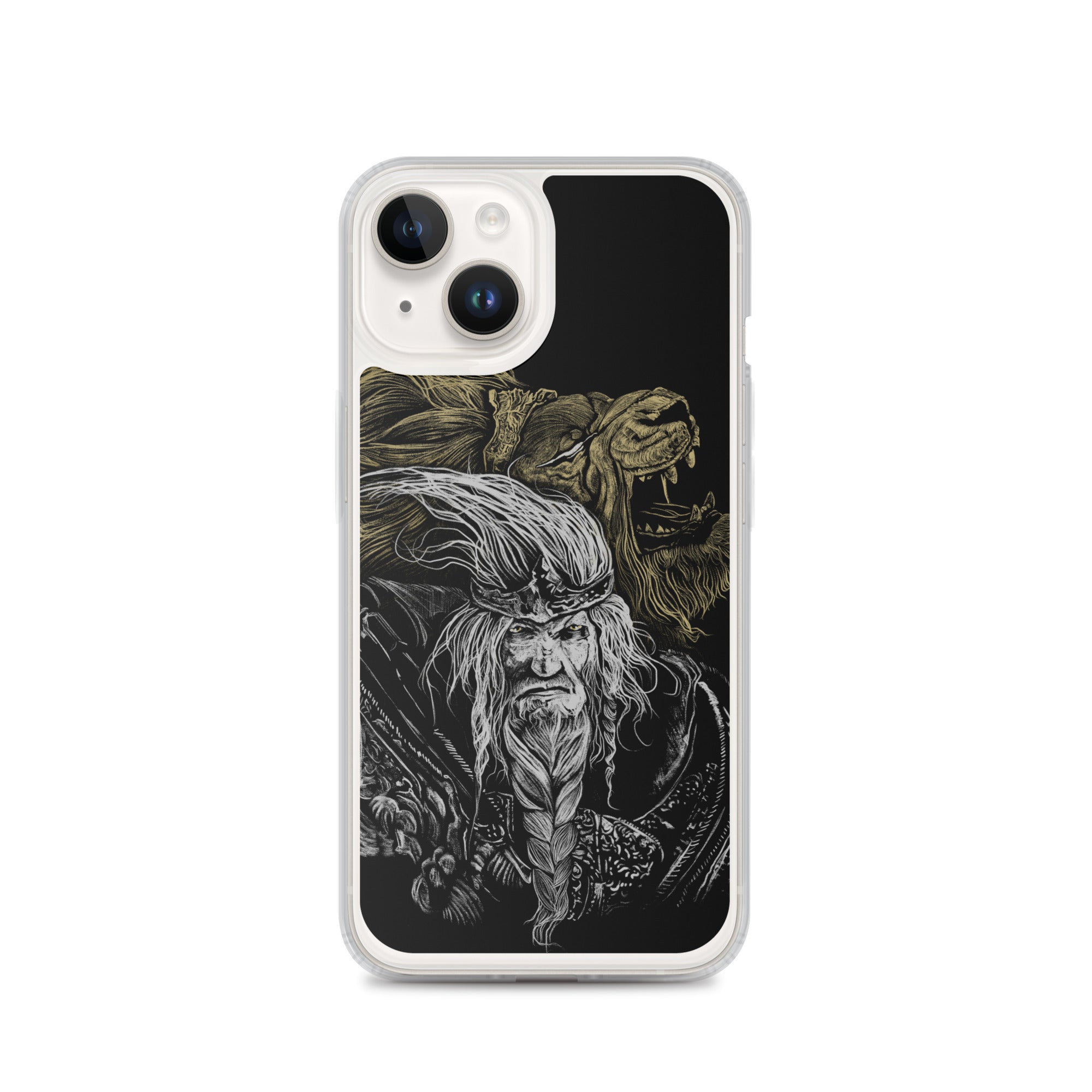 Godfrey First Elden Lord Elden Ring Fan Art – Dark Fantasy Serosh Artwork, Clear Case for iPhone® iPhone 14 -