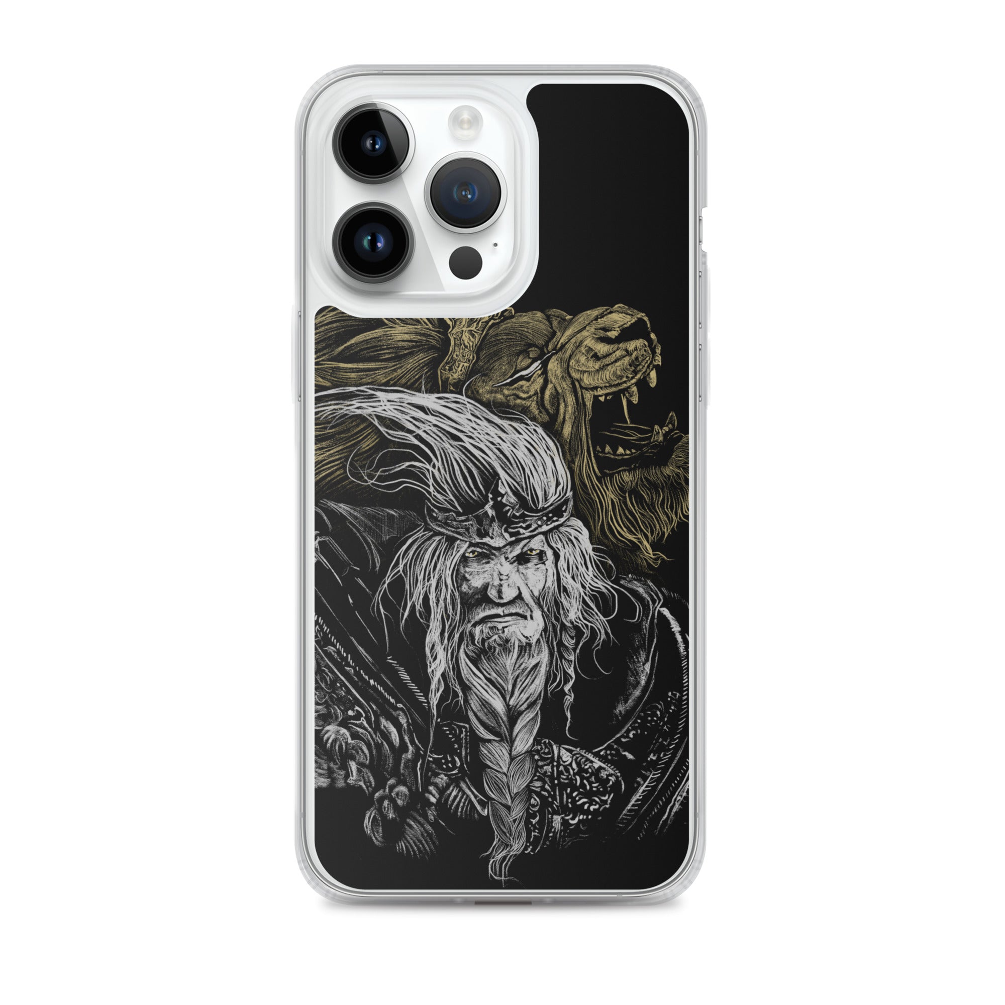Godfrey First Elden Lord Elden Ring Fan Art – Dark Fantasy Serosh Artwork, Clear Case for iPhone® iPhone 14 Pro Max -