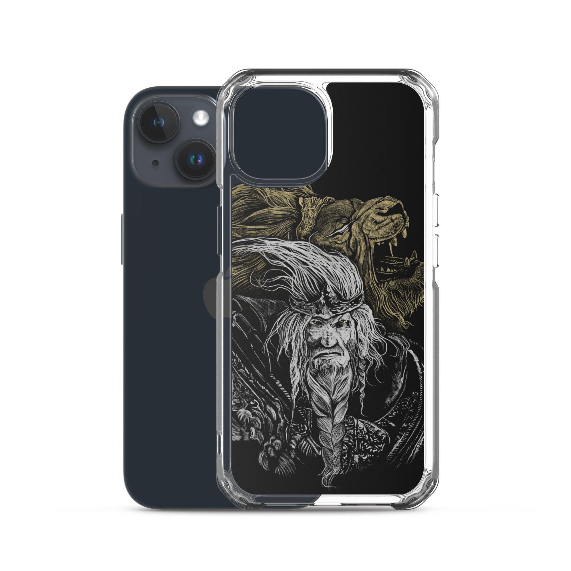 Godfrey First Elden Lord Elden Ring Fan Art – Dark Fantasy Serosh Artwork, Clear Case for iPhone® -