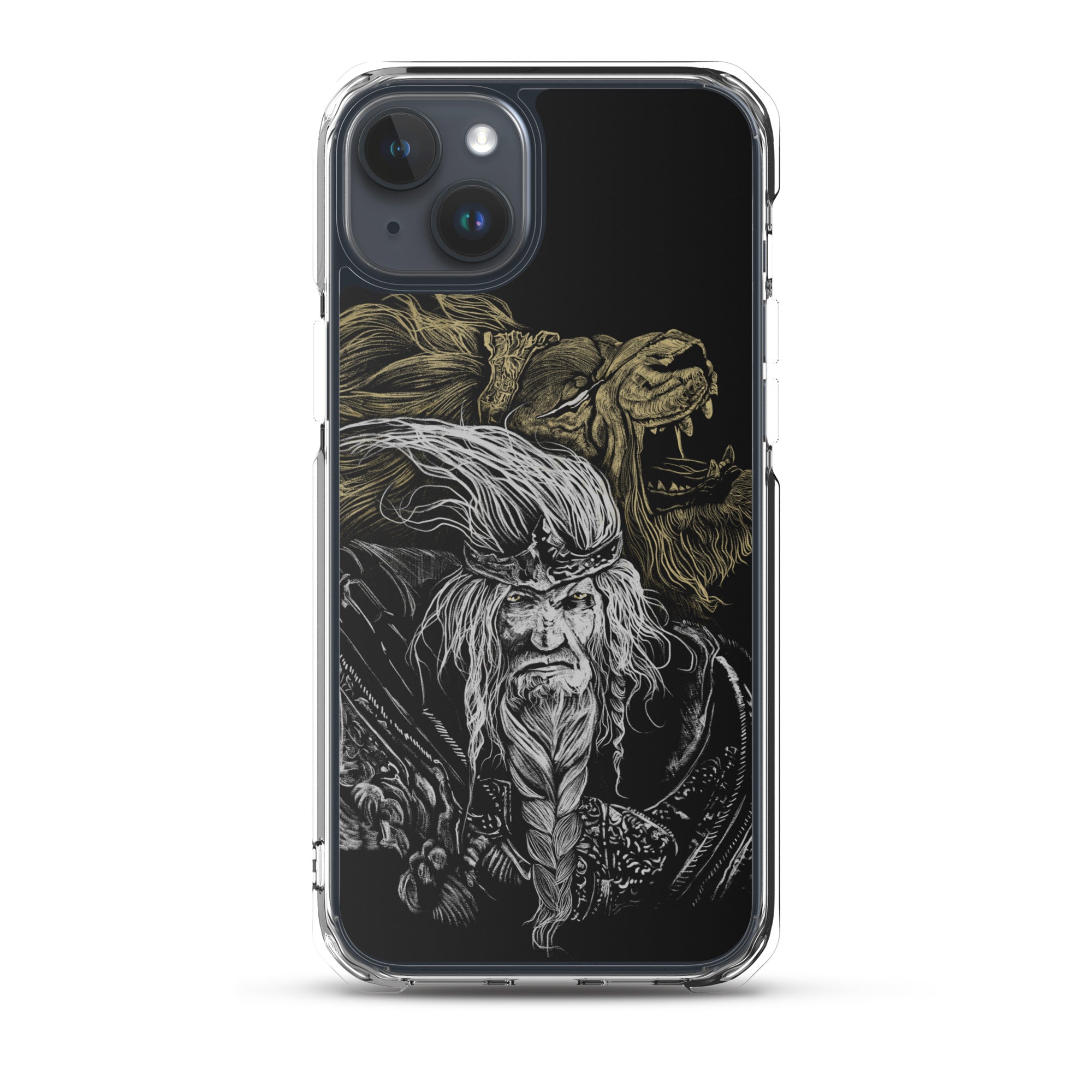 Godfrey First Elden Lord Elden Ring Fan Art – Dark Fantasy Serosh Artwork, Clear Case for iPhone® iPhone 15 Plus -