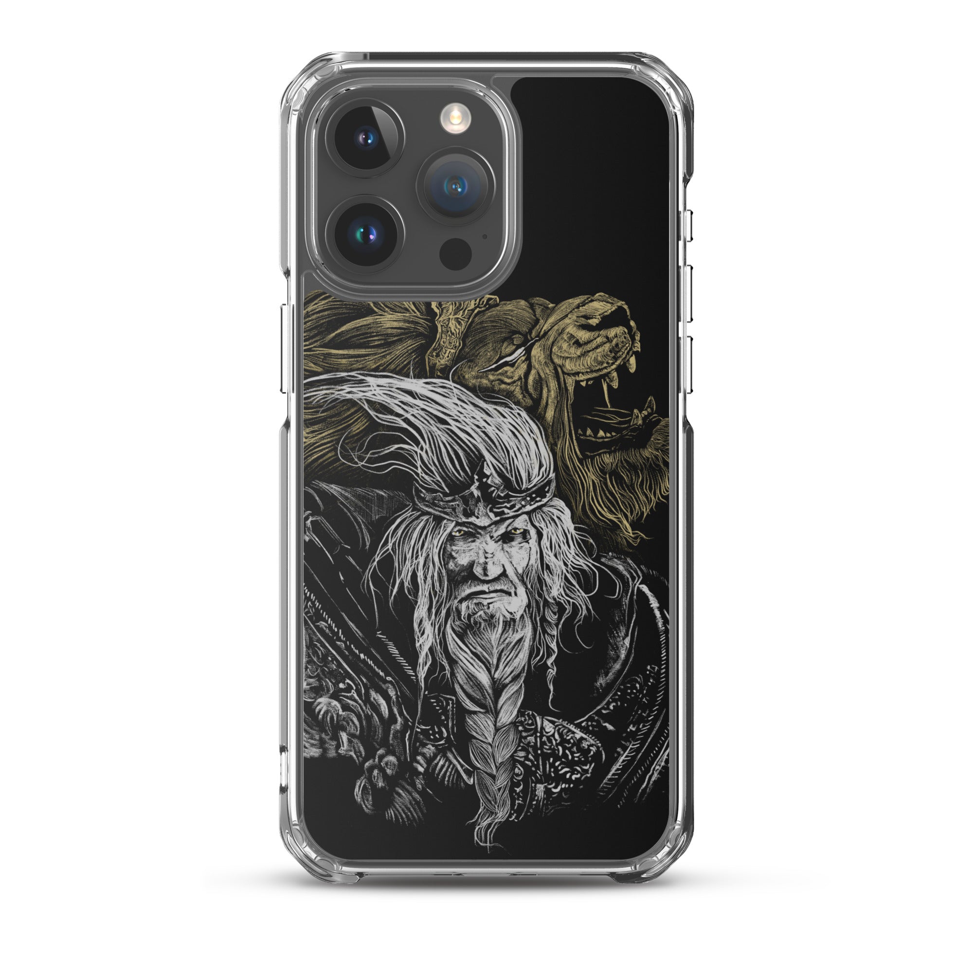 Godfrey First Elden Lord Elden Ring Fan Art – Dark Fantasy Serosh Artwork, Clear Case for iPhone® iPhone 15 Pro Max -