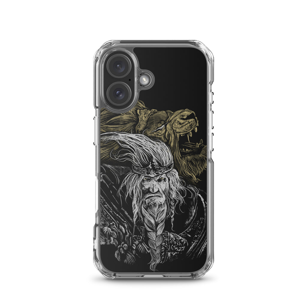 Godfrey First Elden Lord Elden Ring Fan Art – Dark Fantasy Serosh Artwork, Clear Case for iPhone® iPhone 16 -