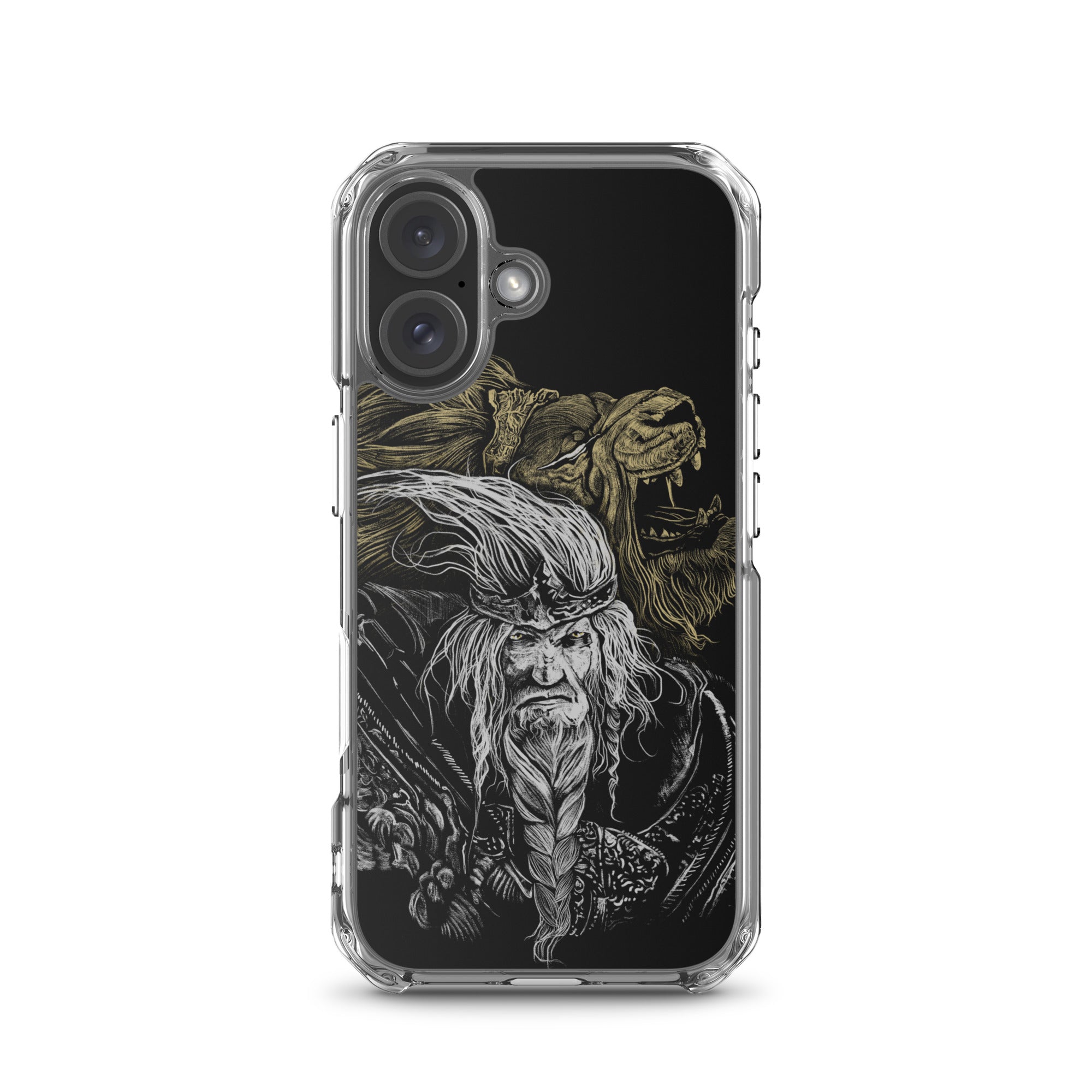 Godfrey First Elden Lord Elden Ring Fan Art – Dark Fantasy Serosh Artwork, Clear Case for iPhone® iPhone 16 -