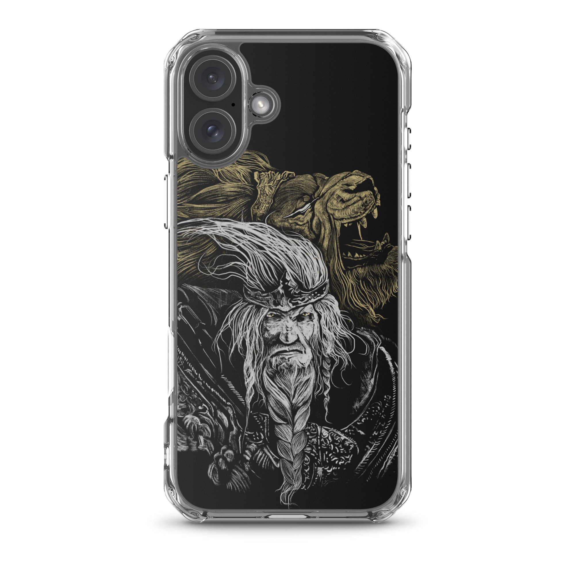 Godfrey First Elden Lord Elden Ring Fan Art – Dark Fantasy Serosh Artwork, Clear Case for iPhone® iPhone 16 Plus -