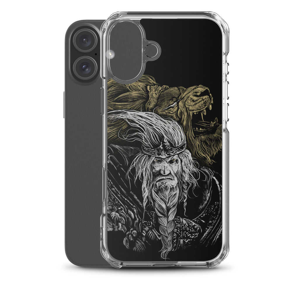 Godfrey First Elden Lord Elden Ring Fan Art – Dark Fantasy Serosh Artwork, Clear Case for iPhone® -
