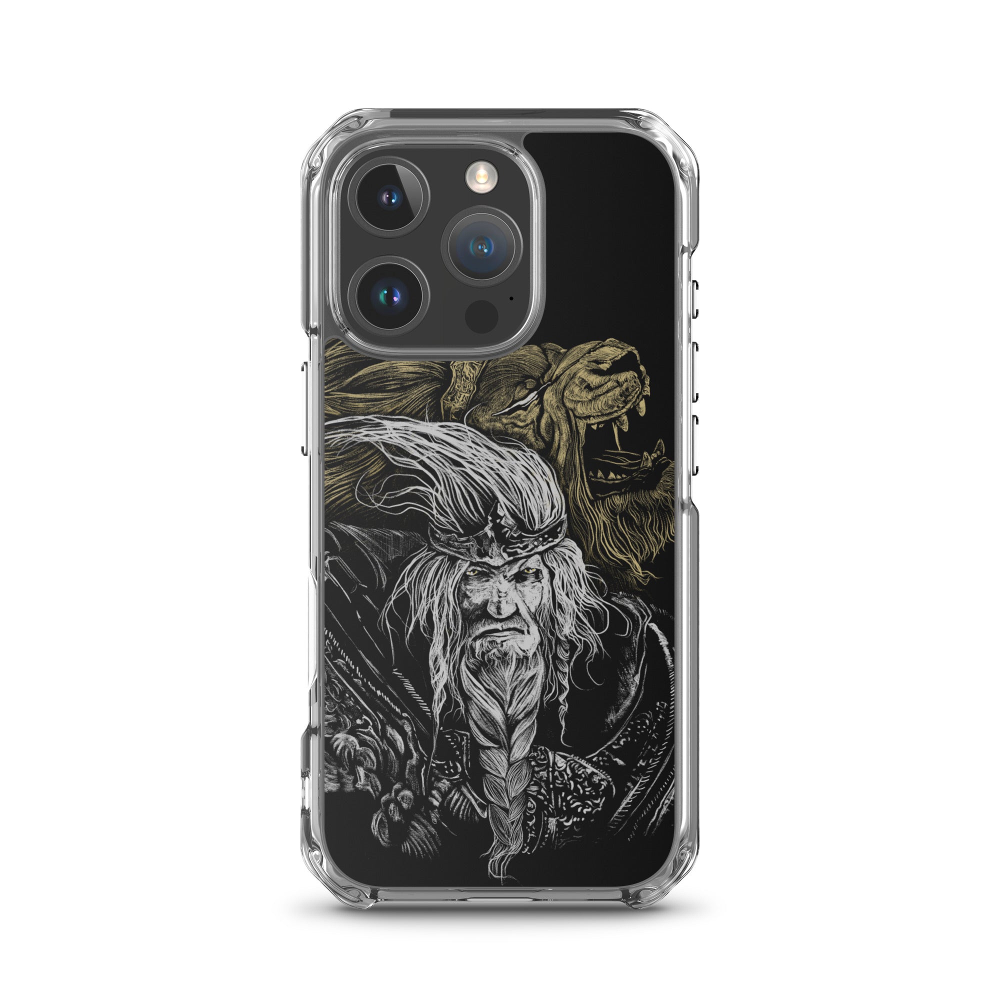 Godfrey First Elden Lord Elden Ring Fan Art – Dark Fantasy Serosh Artwork, Clear Case for iPhone® iPhone 16 Pro -