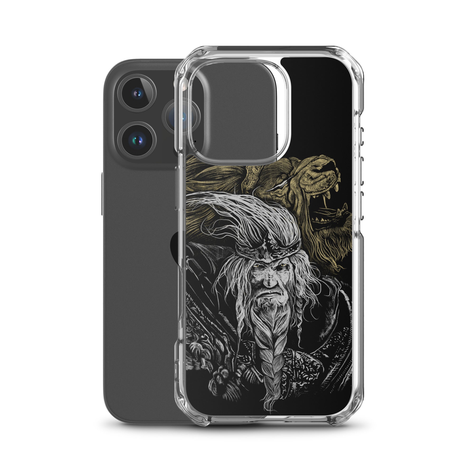 Godfrey First Elden Lord Elden Ring Fan Art – Dark Fantasy Serosh Artwork, Clear Case for iPhone® -