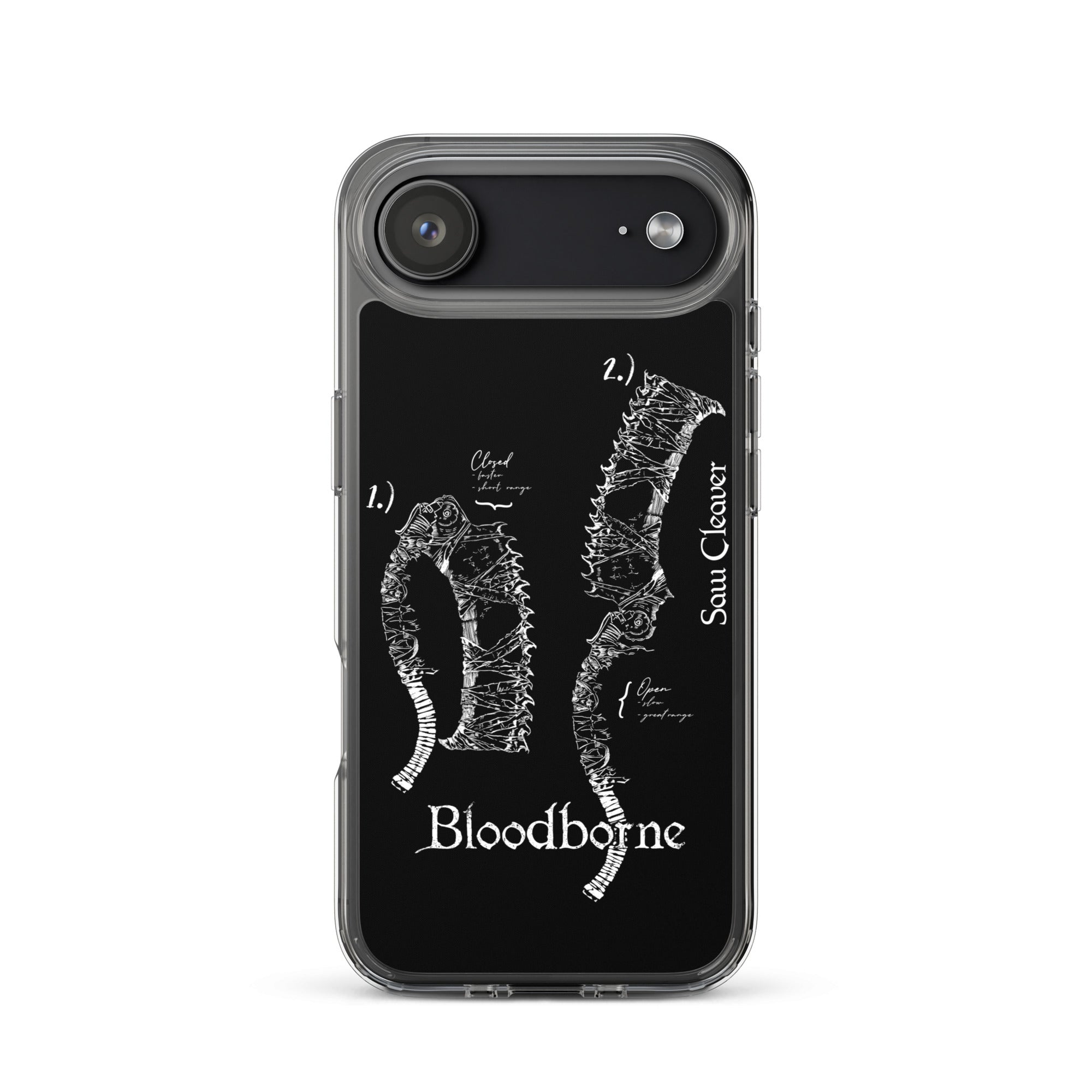 Bloodborne Saw Cleaver Schematic Art Print , Clear Case for iPhone® iPhone 17 Air - Phone Acessories