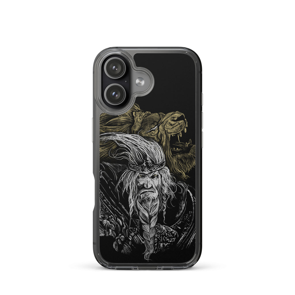 Godfrey First Elden Lord Elden Ring Fan Art – Dark Fantasy Serosh Artwork, Clear Case for iPhone® iPhone 17 -