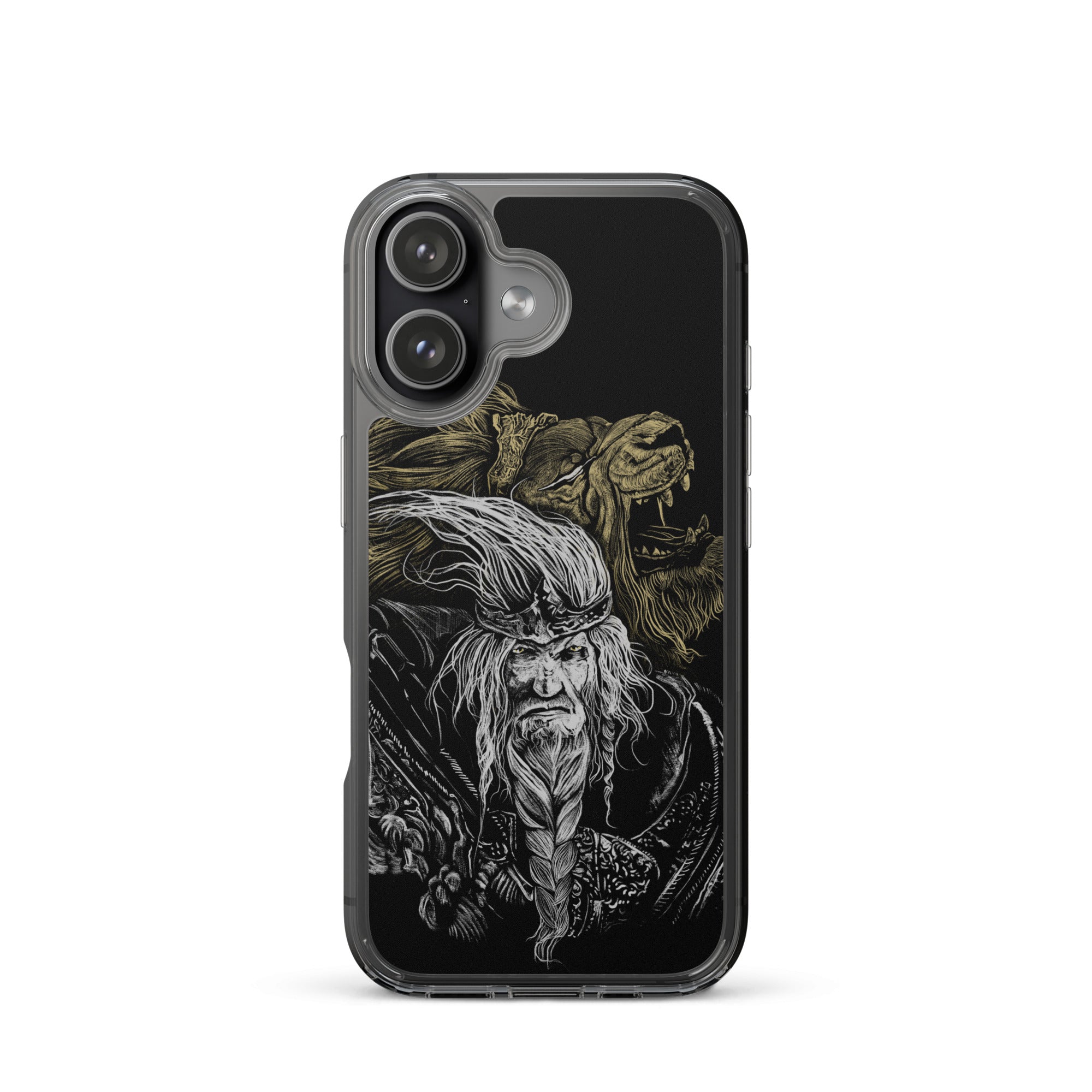 Godfrey First Elden Lord Elden Ring Fan Art – Dark Fantasy Serosh Artwork, Clear Case for iPhone® iPhone 17 -