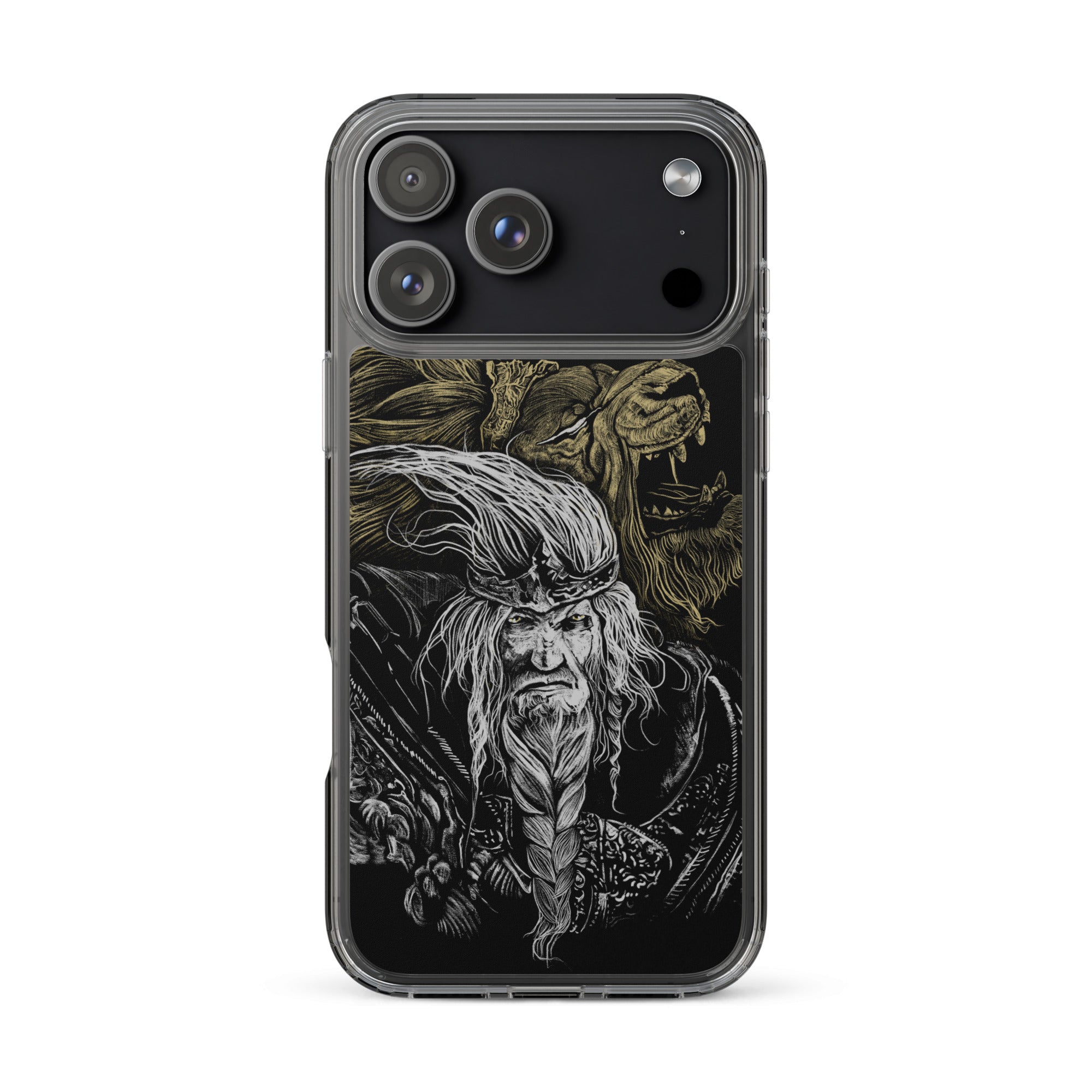 Godfrey First Elden Lord Elden Ring Fan Art – Dark Fantasy Serosh Artwork, Clear Case for iPhone® iPhone 17 Pro Max -