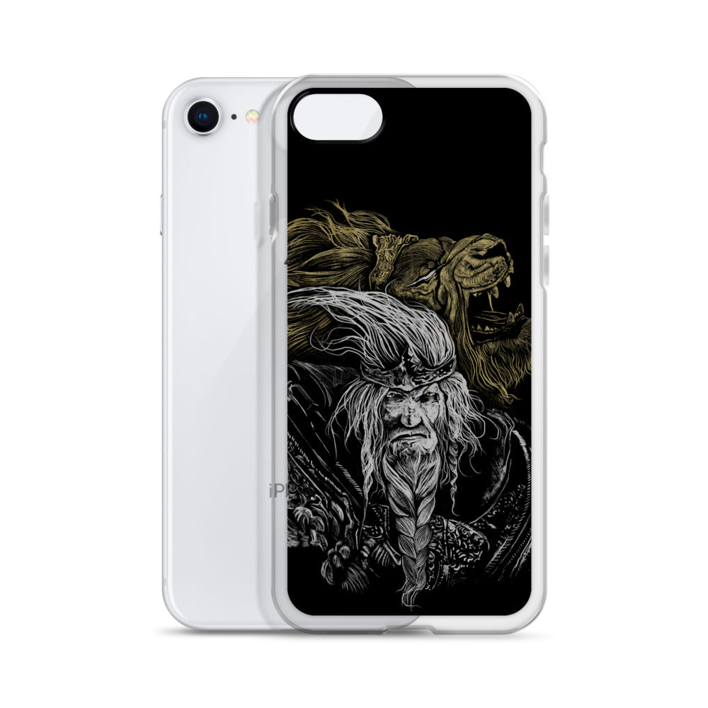 Godfrey First Elden Lord Elden Ring Fan Art – Dark Fantasy Serosh Artwork, Clear Case for iPhone® -