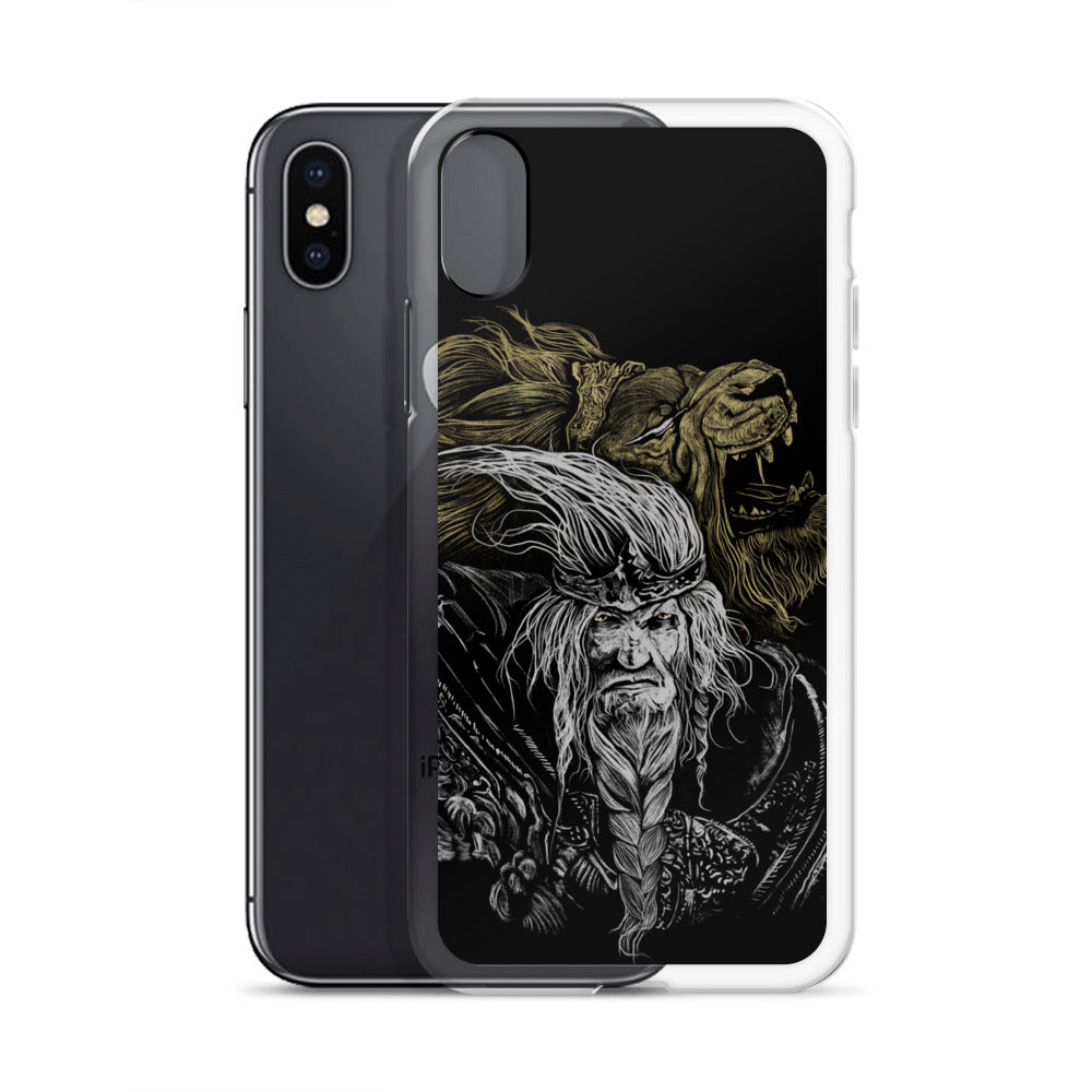 Godfrey First Elden Lord Elden Ring Fan Art – Dark Fantasy Serosh Artwork, Clear Case for iPhone® -