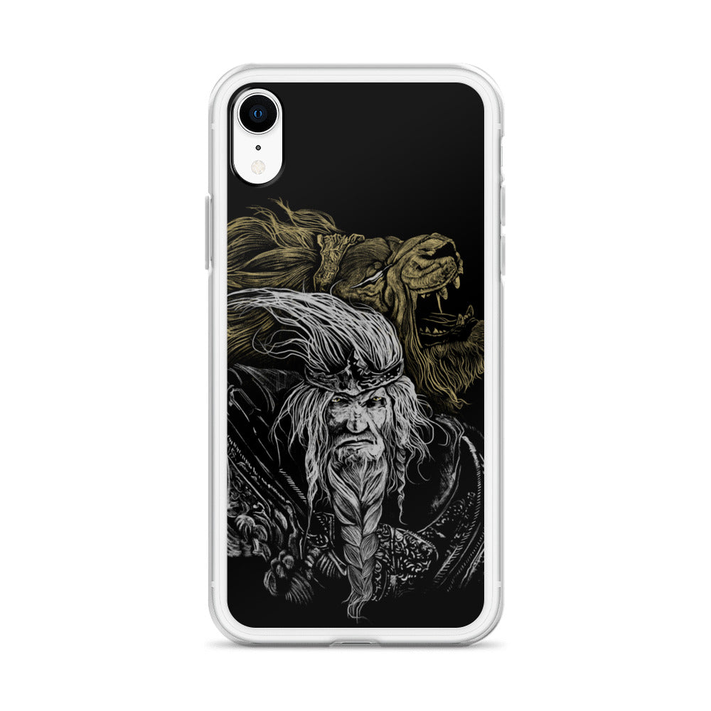 Godfrey First Elden Lord Elden Ring Fan Art – Dark Fantasy Serosh Artwork, Clear Case for iPhone® -