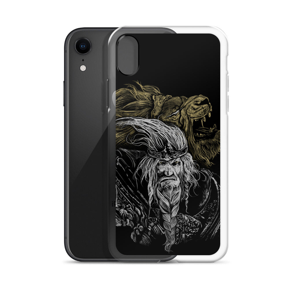 Godfrey First Elden Lord Elden Ring Fan Art – Dark Fantasy Serosh Artwork, Clear Case for iPhone® -