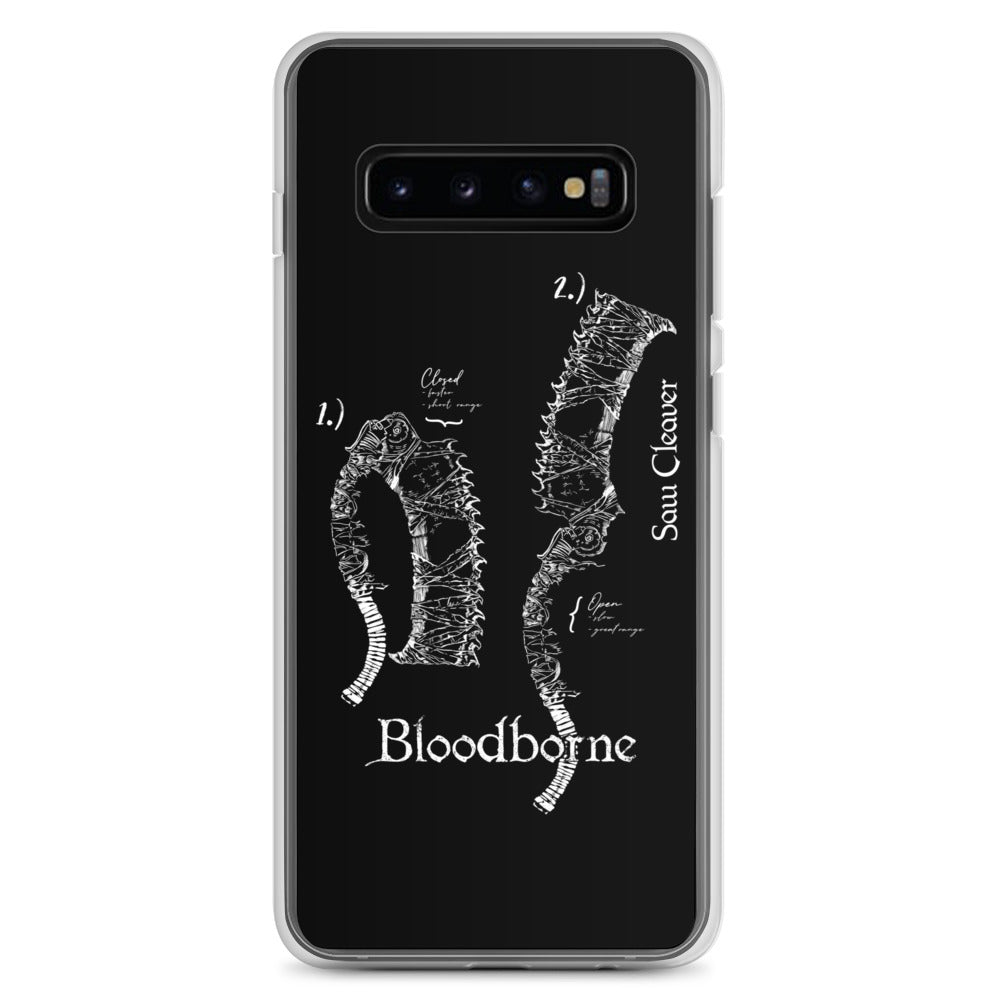 Bloodborne Saw Cleaver Schematic Art Print , Clear Case for Samsung® Samsung Galaxy S10+ - Phone Acessories