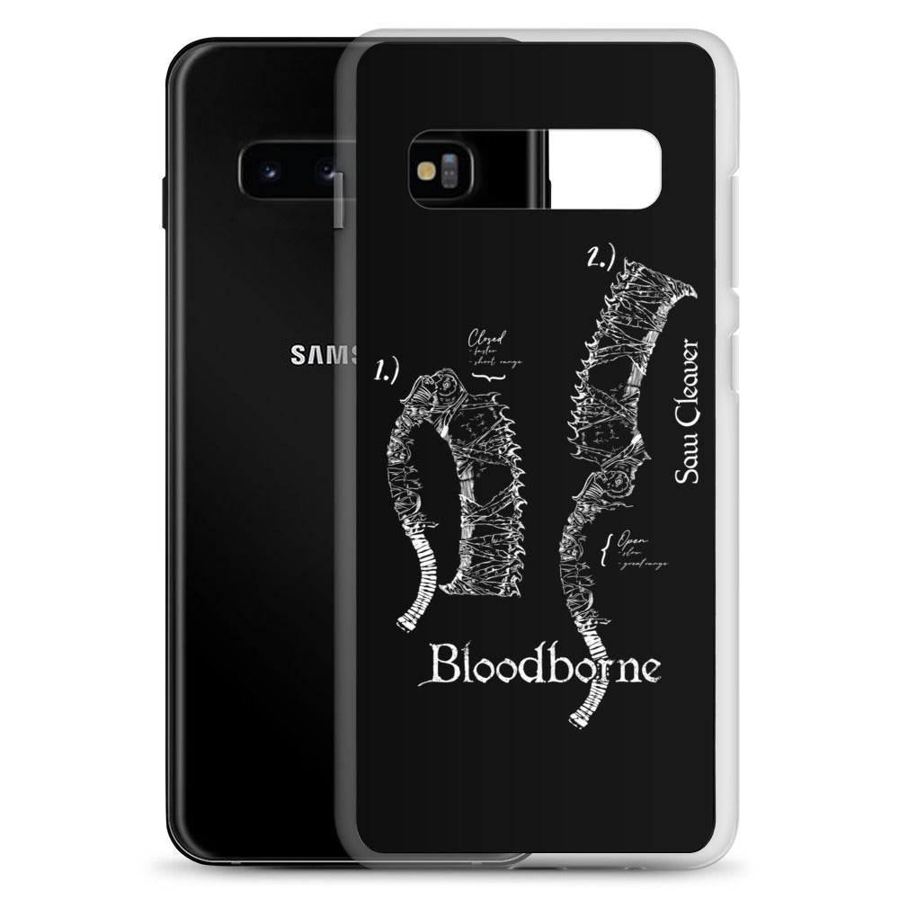 Bloodborne Saw Cleaver Schematic Art Print , Clear Case for Samsung® - Phone Acessories