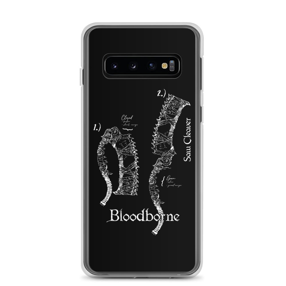 Bloodborne Saw Cleaver Schematic Art Print , Clear Case for Samsung® Samsung Galaxy S10 - Phone Acessories