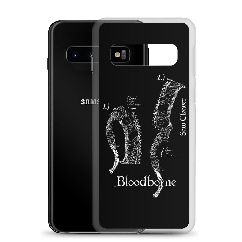 Bloodborne Saw Cleaver Schematic Art Print , Clear Case for Samsung® - Phone Acessories
