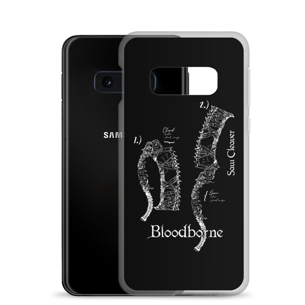 Bloodborne Saw Cleaver Schematic Art Print , Clear Case for Samsung® - Phone Acessories