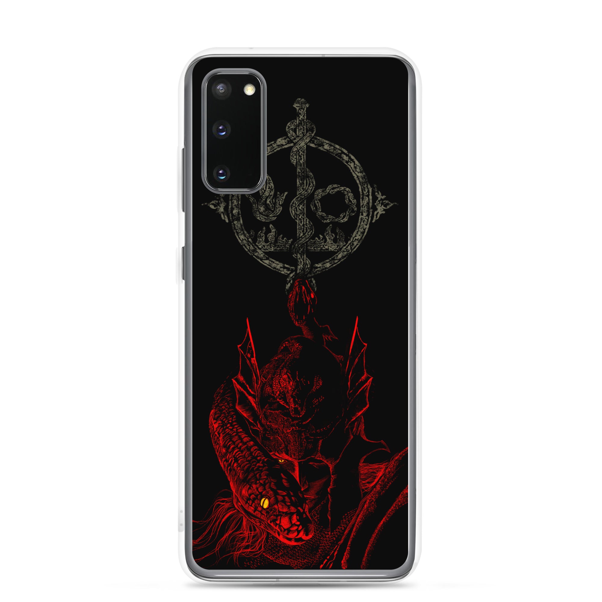 Messmer Dark Fantasy Phone Case – Elden Ring Inspired Gothic Gaming Cover, Clear Case for Samsung® Samsung Galaxy S20 - Phone Acessories