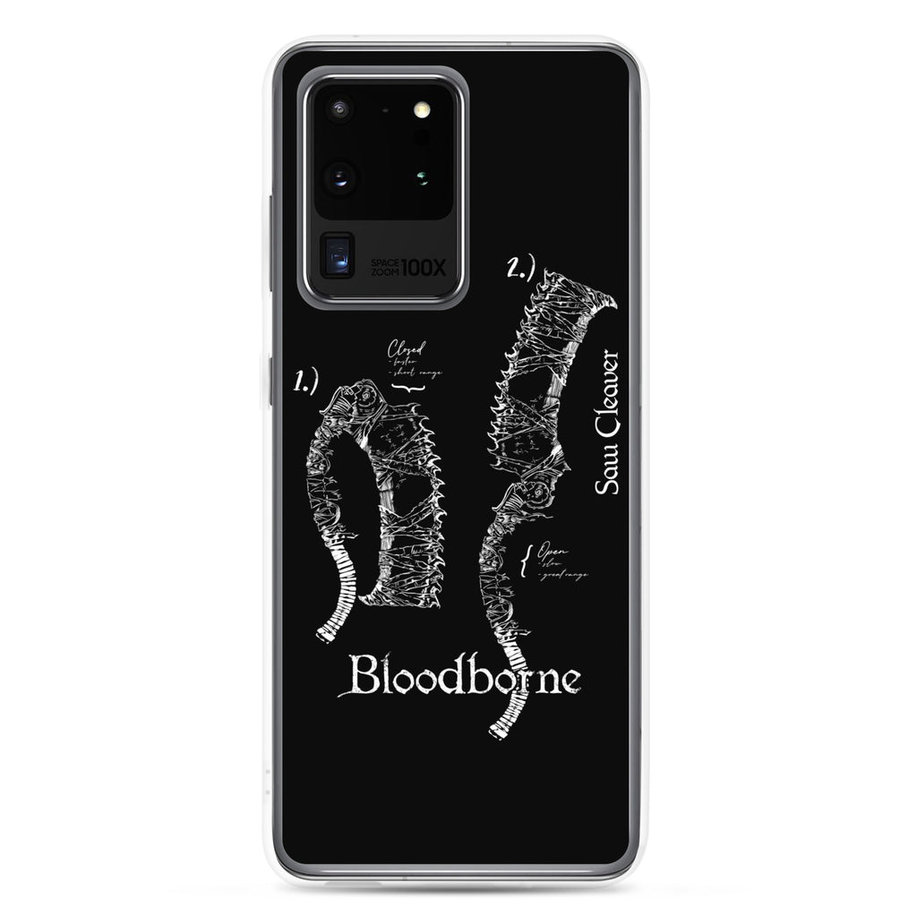Bloodborne Saw Cleaver Schematic Art Print , Clear Case for Samsung® Samsung Galaxy S20 Ultra - Phone Acessories