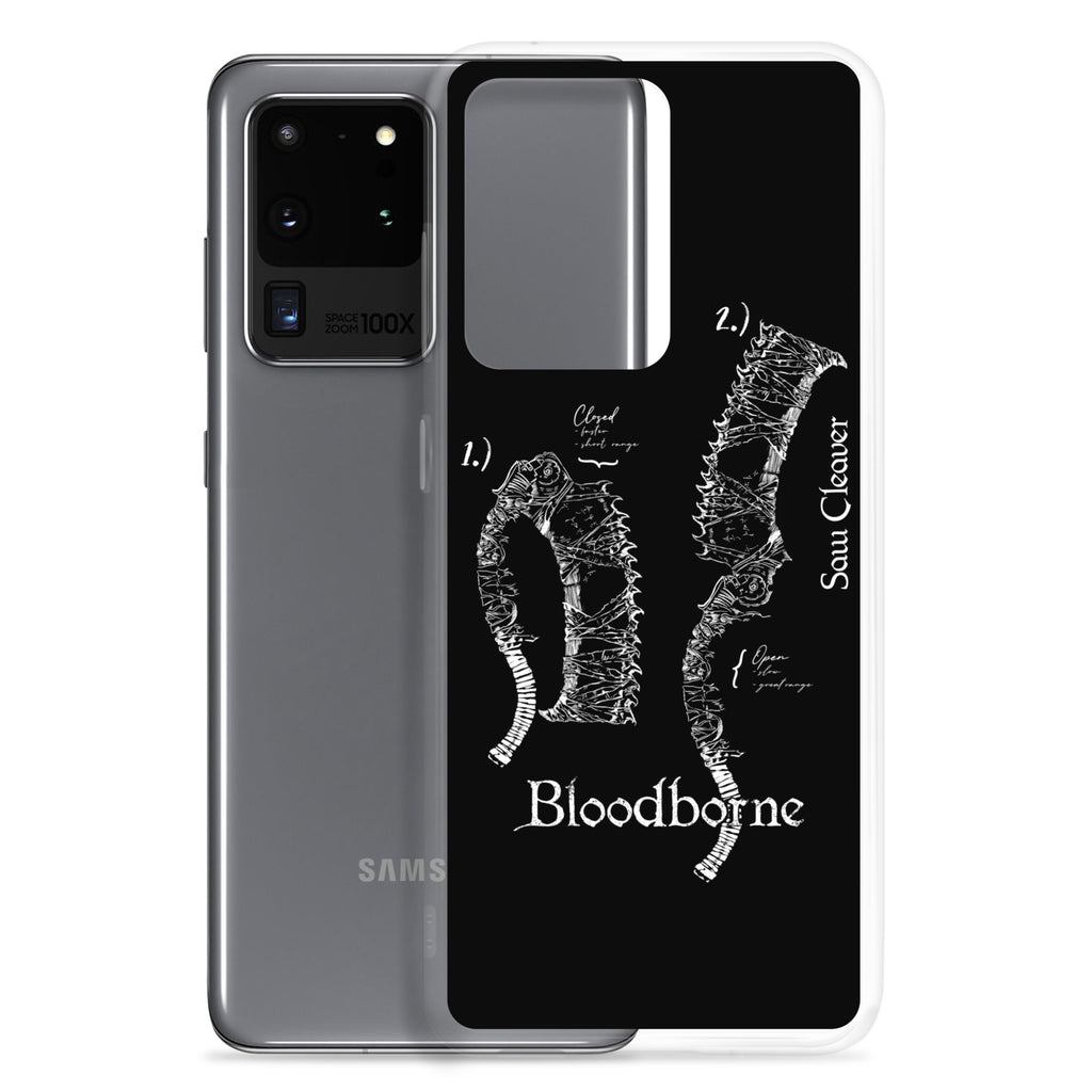 Bloodborne Saw Cleaver Schematic Art Print , Clear Case for Samsung® - Phone Acessories