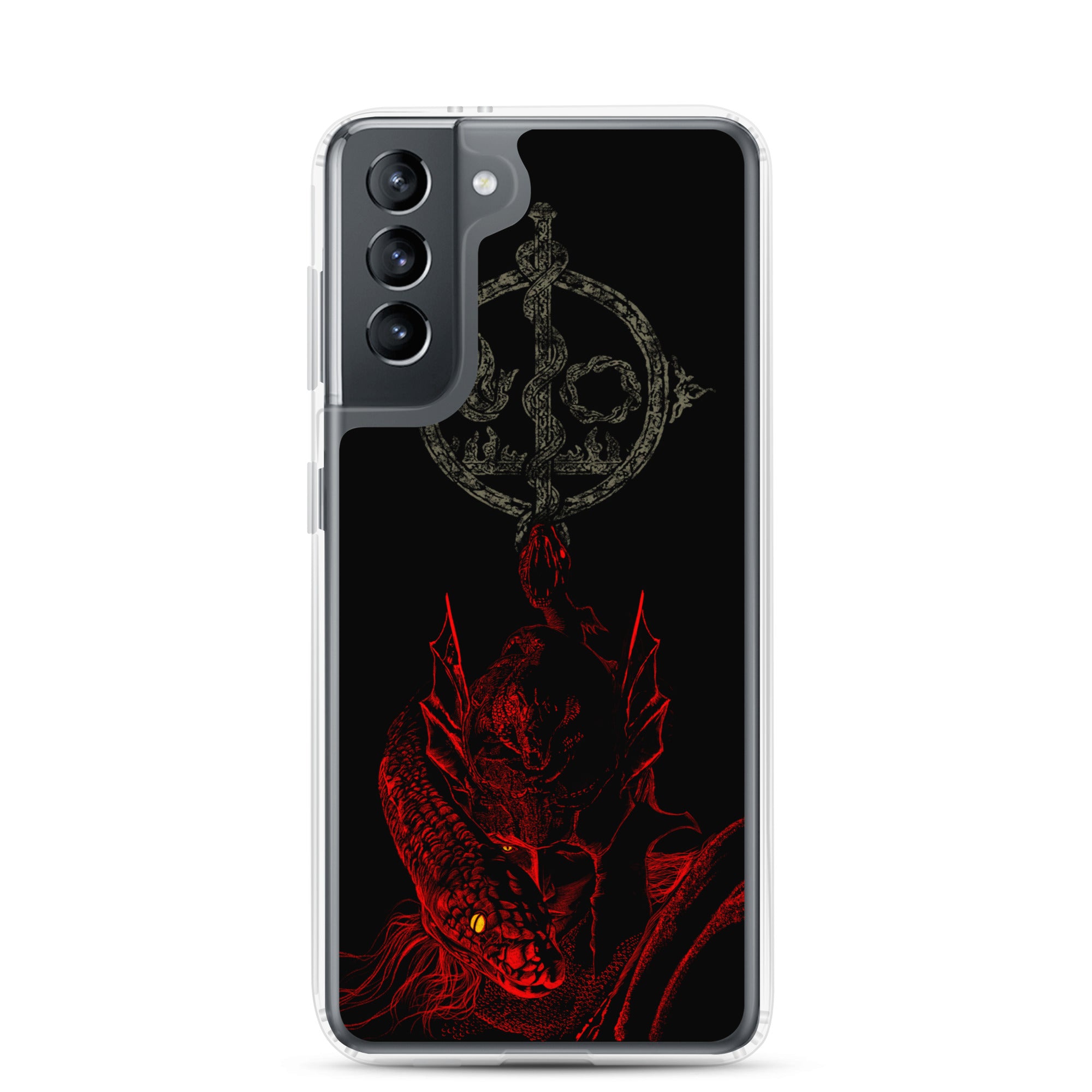 Messmer Dark Fantasy Phone Case – Elden Ring Inspired Gothic Gaming Cover, Clear Case for Samsung® Samsung Galaxy S21 - Phone Acessories