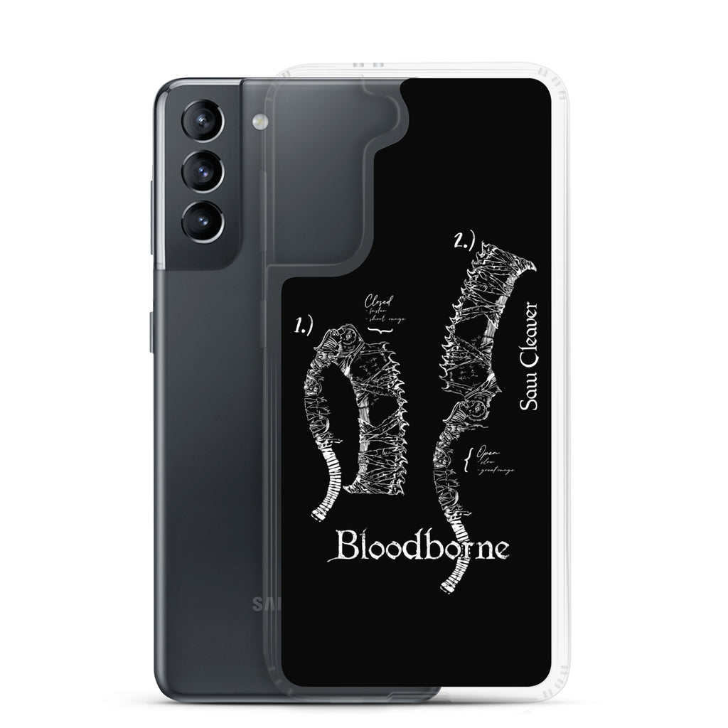 Bloodborne Saw Cleaver Schematic Art Print , Clear Case for Samsung® - Phone Acessories