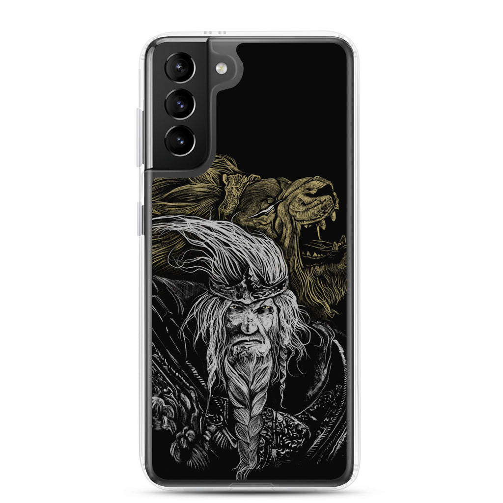 Godfrey First Elden Lord Elden Ring Fan Art – Dark Fantasy Serosh Artwork, Clear Case for Samsung® Samsung Galaxy S21 Plus - Phone Accessories