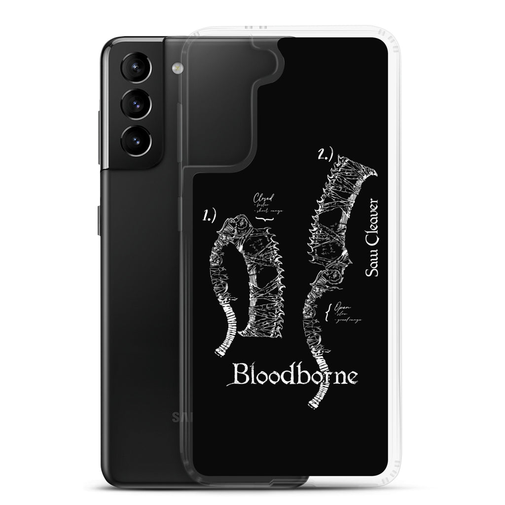 Bloodborne Saw Cleaver Schematic Art Print , Clear Case for Samsung® - Phone Acessories