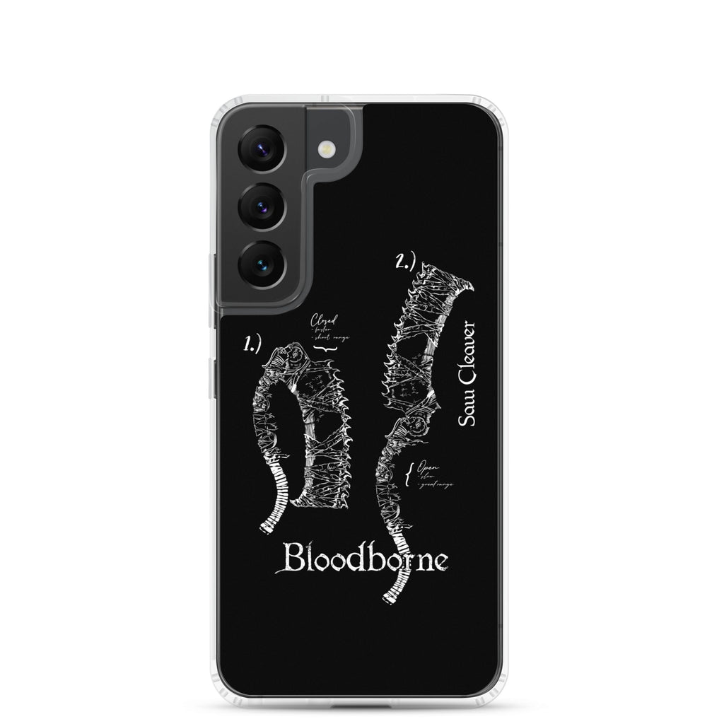 Bloodborne Saw Cleaver Schematic Art Print , Clear Case for Samsung® Samsung Galaxy S22 - Phone Acessories