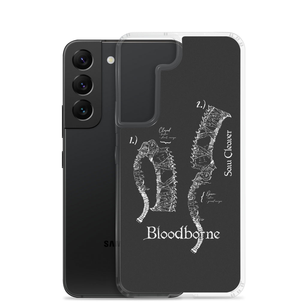 Bloodborne Saw Cleaver Schematic Art Print , Clear Case for Samsung® - Phone Acessories