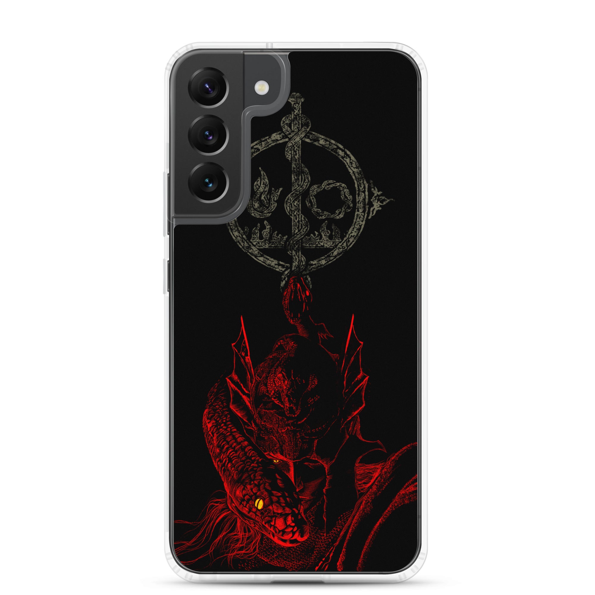 Messmer Dark Fantasy Phone Case – Elden Ring Inspired Gothic Gaming Cover, Clear Case for Samsung® Samsung Galaxy S22 Plus - Phone Acessories