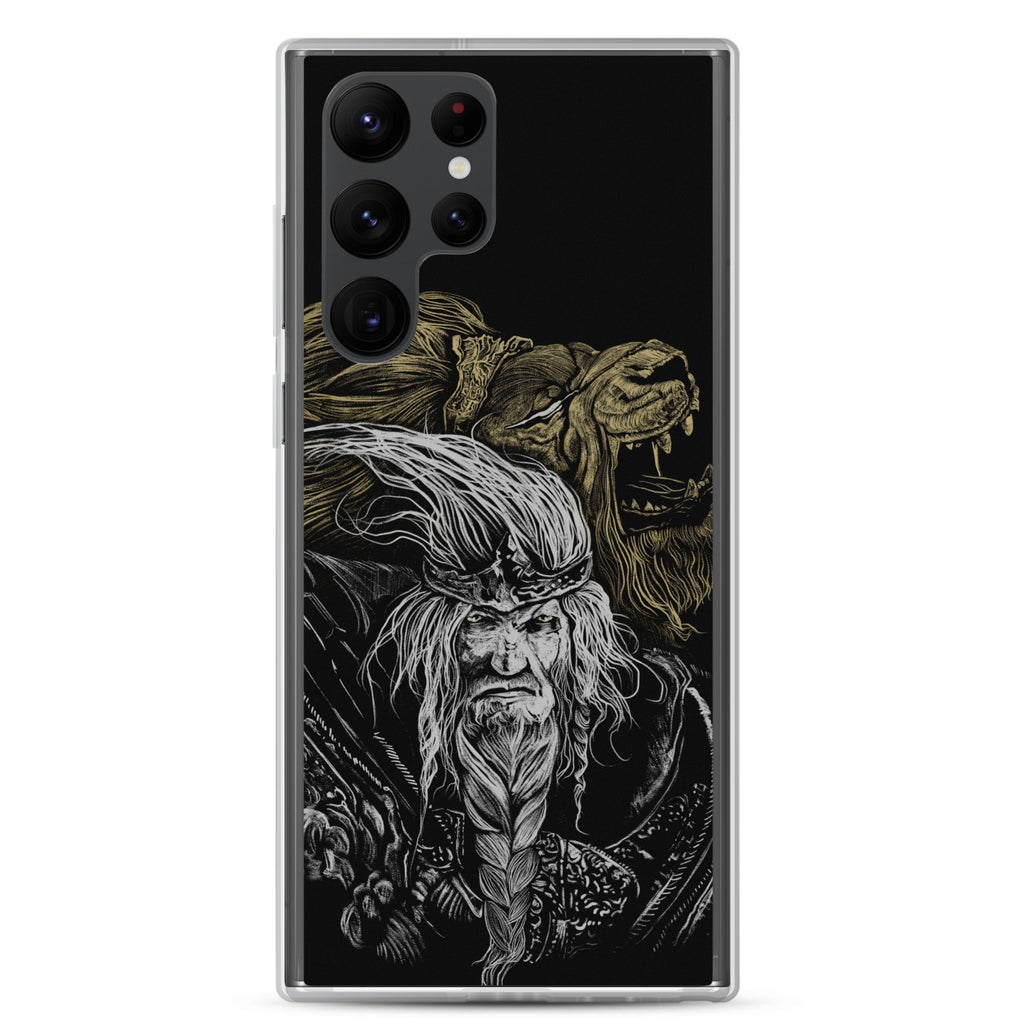 Godfrey First Elden Lord Elden Ring Fan Art – Dark Fantasy Serosh Artwork, Clear Case for Samsung® Samsung Galaxy S22 Ultra - Phone Accessories