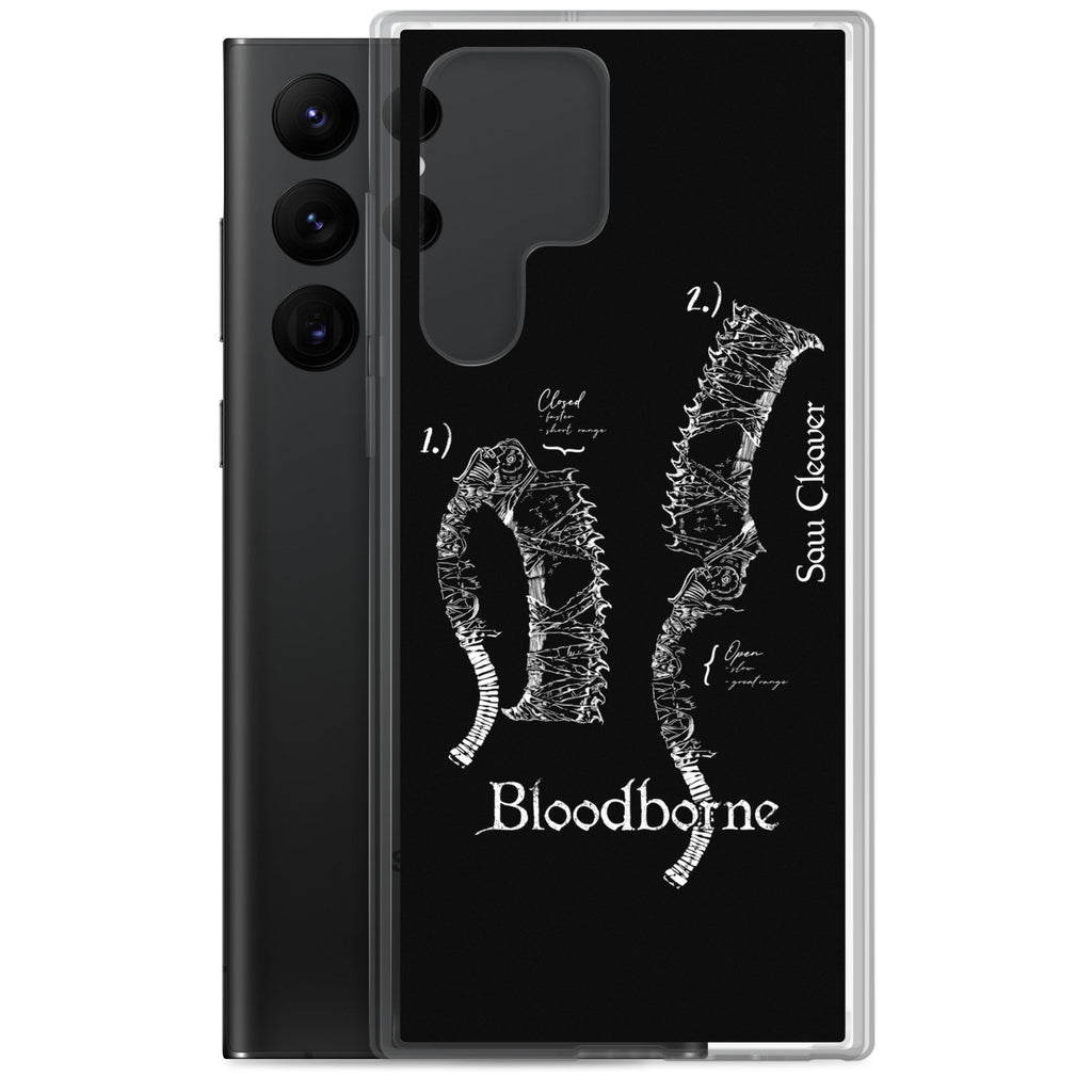 Bloodborne Saw Cleaver Schematic Art Print , Clear Case for Samsung® - Phone Acessories