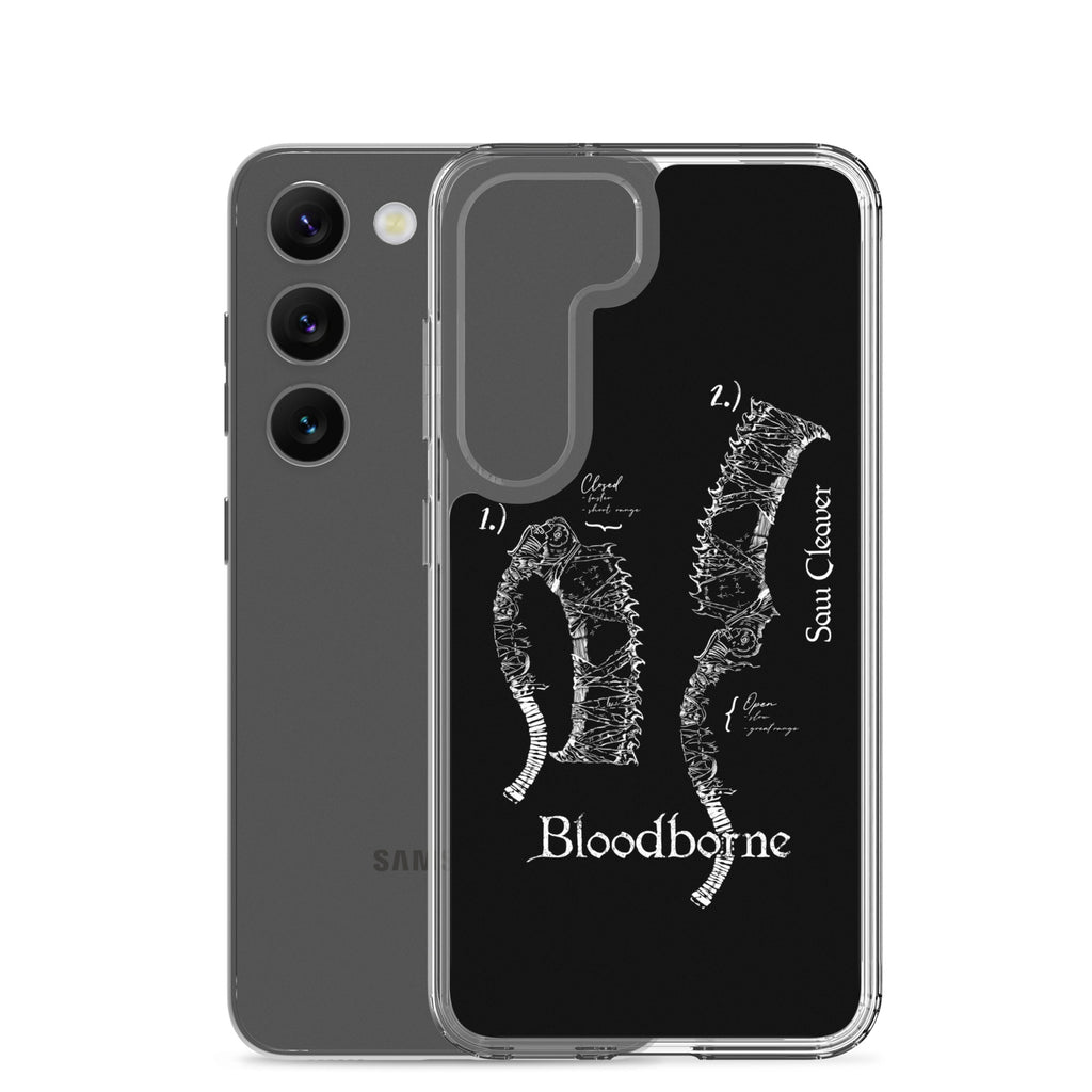 Bloodborne Saw Cleaver Schematic Art Print , Clear Case for Samsung® - Phone Acessories