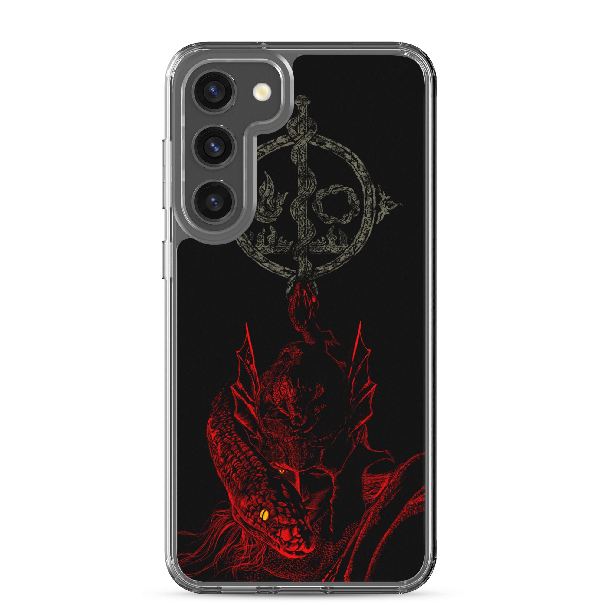 Messmer Dark Fantasy Phone Case – Elden Ring Inspired Gothic Gaming Cover, Clear Case for Samsung® Samsung Galaxy S23 Plus - Phone Acessories