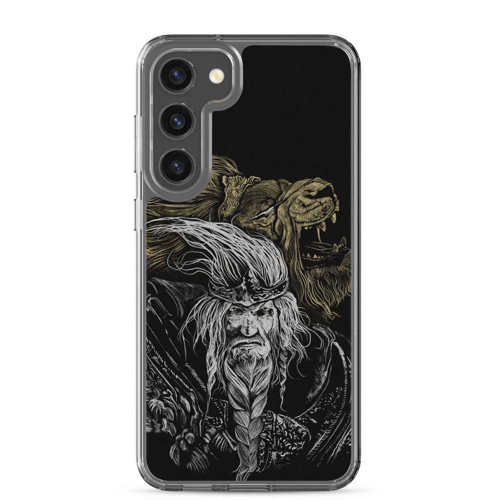 Godfrey First Elden Lord Elden Ring Fan Art – Dark Fantasy Serosh Artwork, Clear Case for Samsung® Samsung Galaxy S23 Plus - Phone Accessories