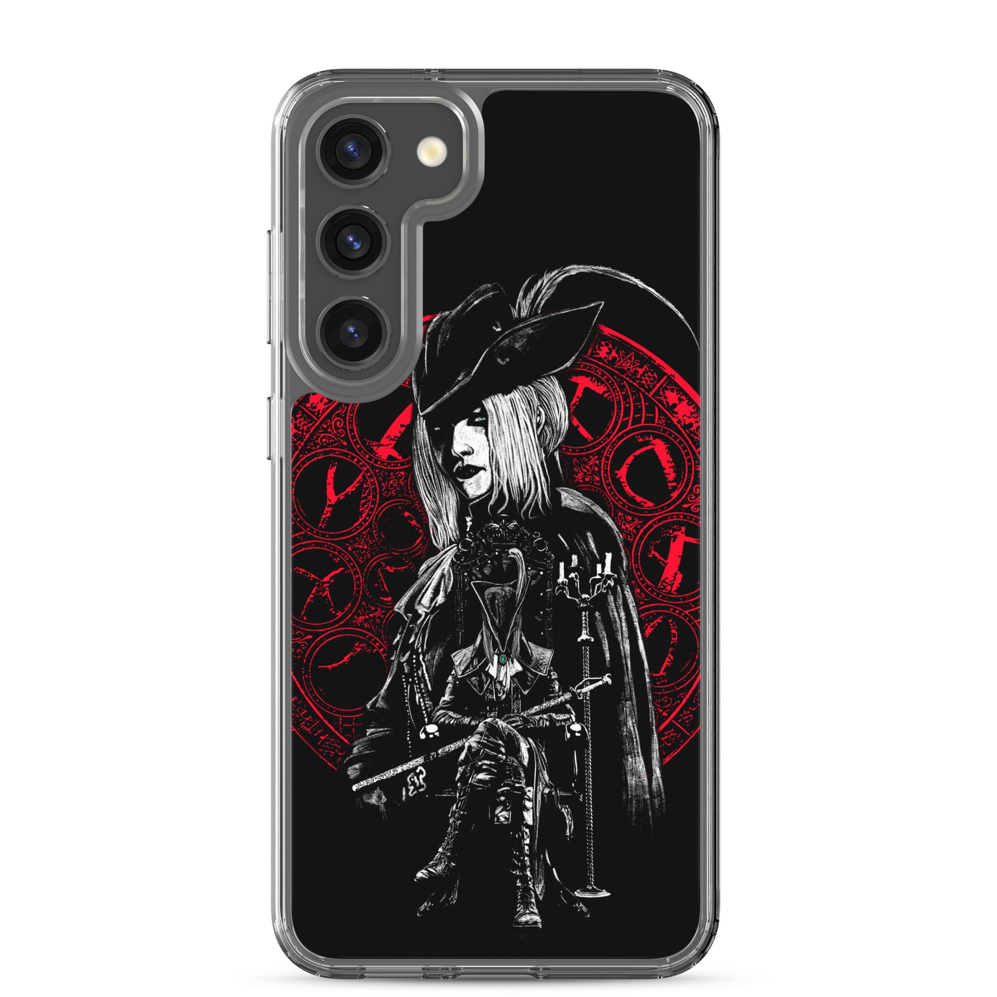 Lady Maria Bloodborne Shirt – Astral Clocktower Gothic Hunter Design, Clear Case for Samsung® Samsung Galaxy S23 Plus - Phone Acessories
