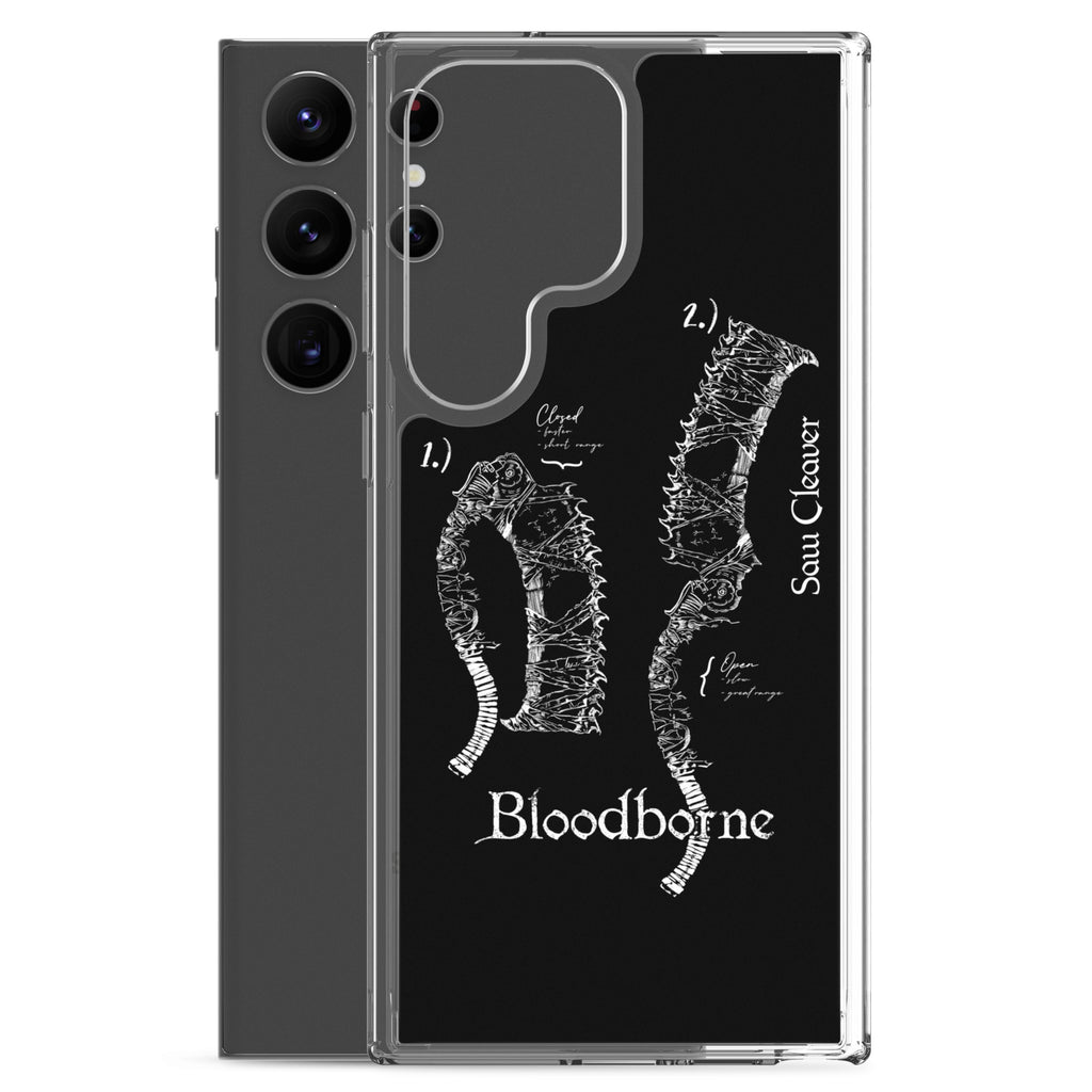 Bloodborne Saw Cleaver Schematic Art Print , Clear Case for Samsung® - Phone Acessories