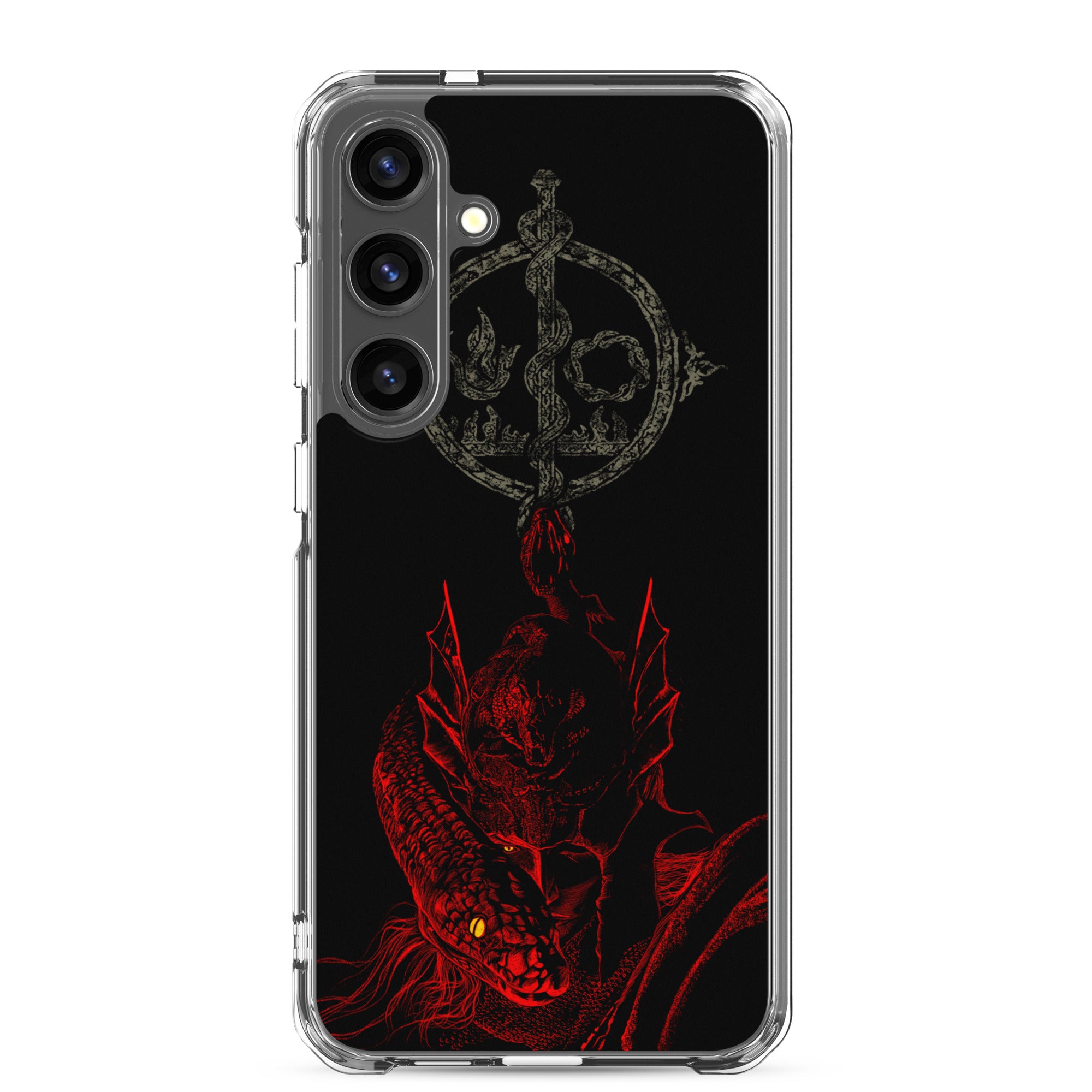 Messmer Dark Fantasy Phone Case – Elden Ring Inspired Gothic Gaming Cover, Clear Case for Samsung® Samsung Galaxy S24 Plus - Phone Acessories