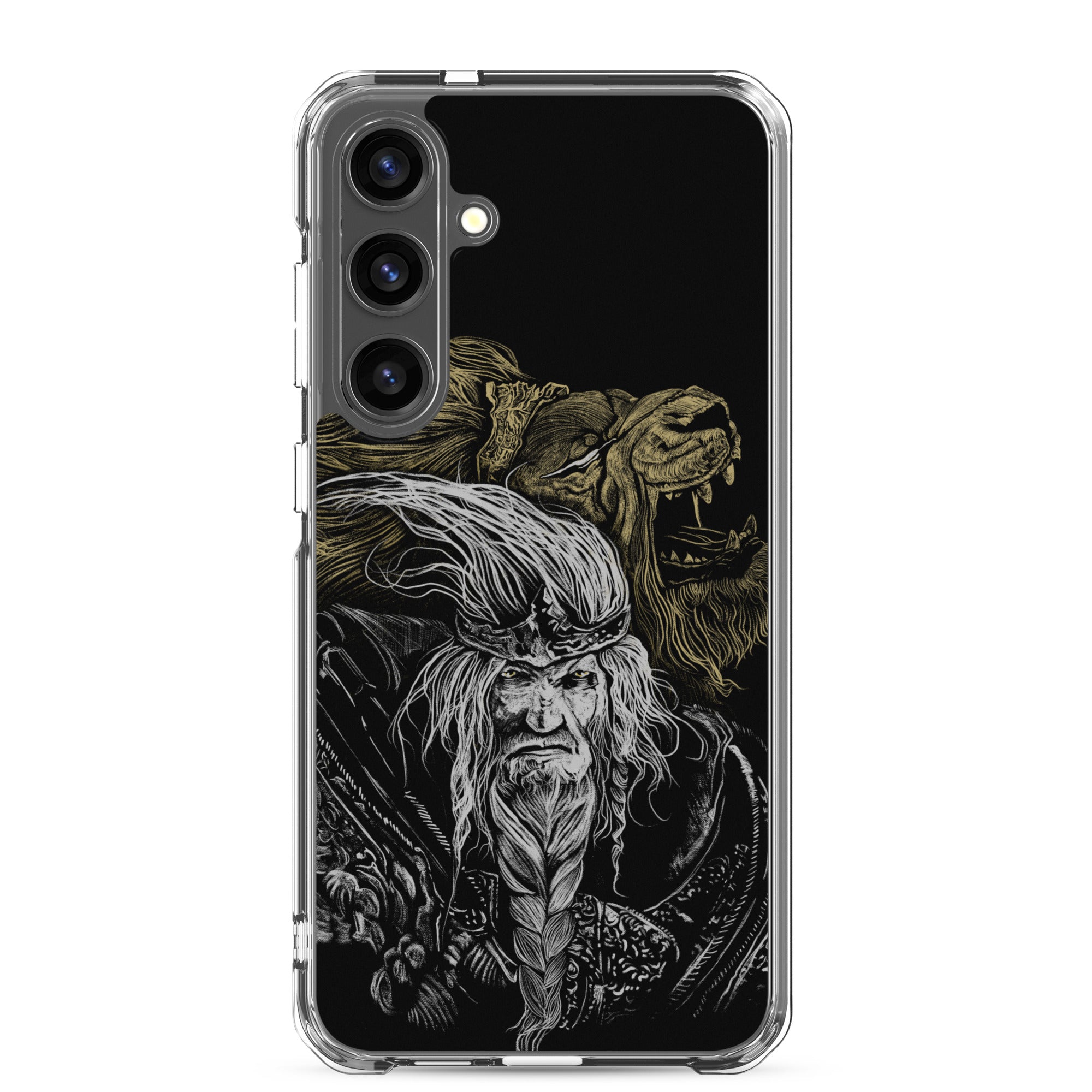 Godfrey First Elden Lord Elden Ring Fan Art – Dark Fantasy Serosh Artwork, Clear Case for Samsung® Samsung Galaxy S24 Plus - Phone Accessories