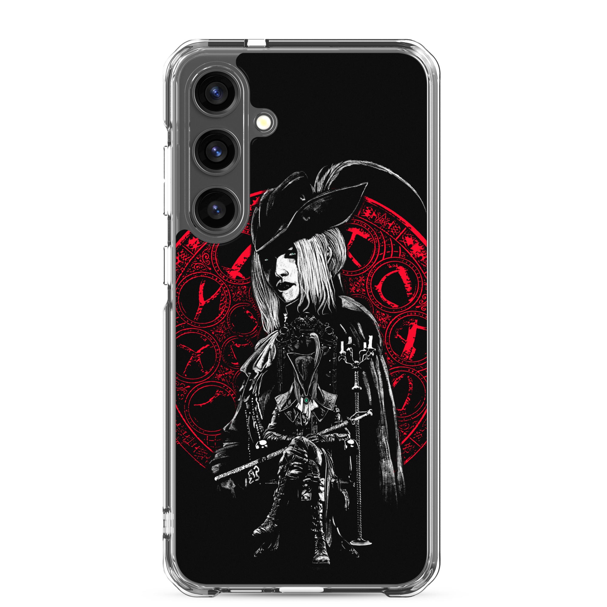 Lady Maria Bloodborne Shirt – Astral Clocktower Gothic Hunter Design, Clear Case for Samsung® Samsung Galaxy S24 Plus - Phone Acessories