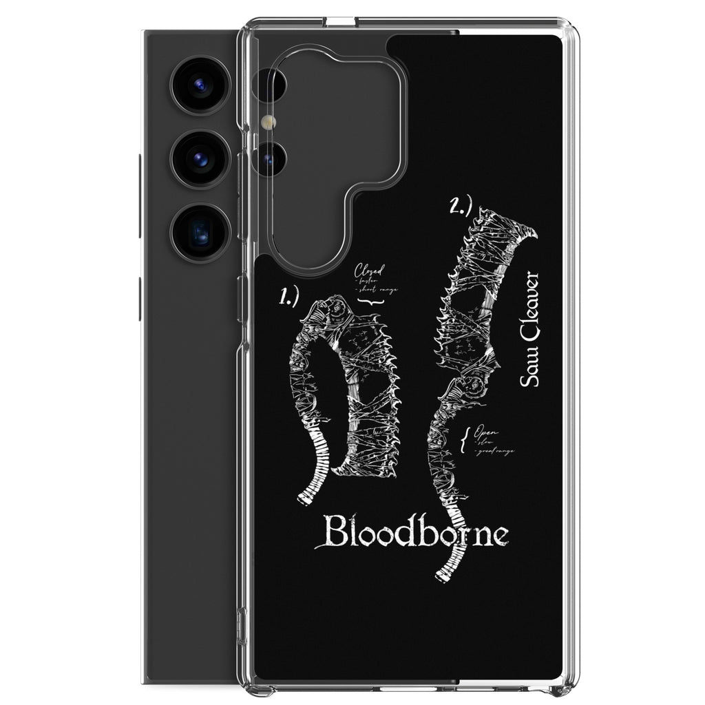 Bloodborne Saw Cleaver Schematic Art Print , Clear Case for Samsung® - Phone Acessories
