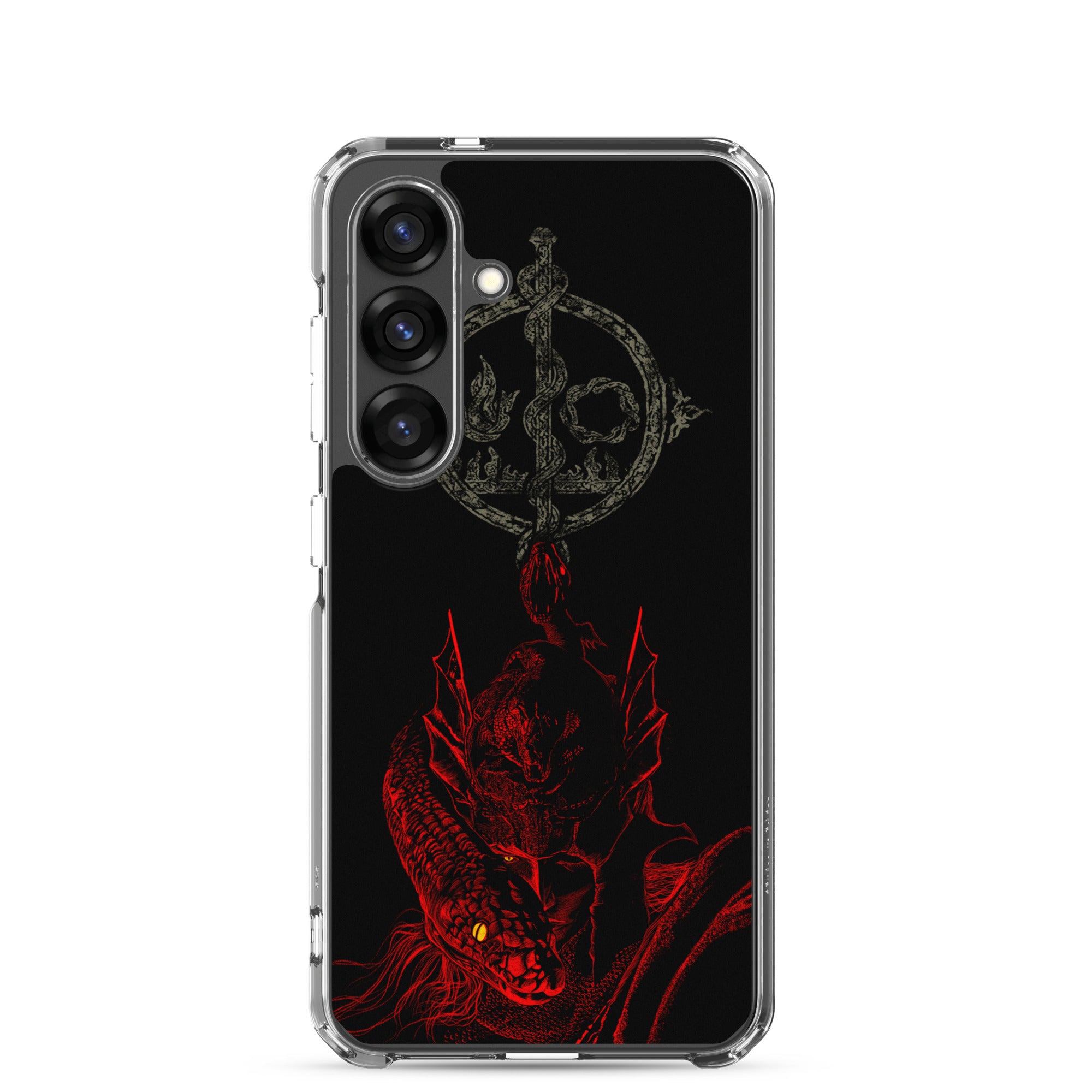 Messmer Dark Fantasy Phone Case – Elden Ring Inspired Gothic Gaming Cover, Clear Case for Samsung® Samsung Galaxy S25 - Phone Acessories